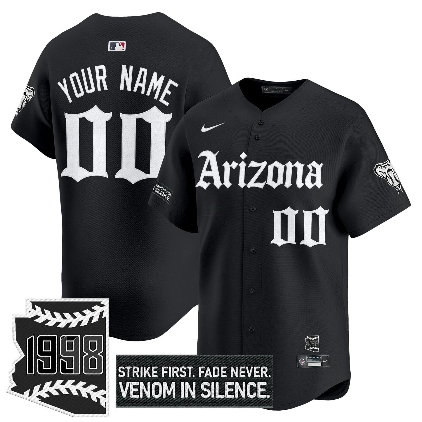 Camisa MLB Arizona ‘Gothic Desert Fang Edition’ Vapor Premier Limited Jersey