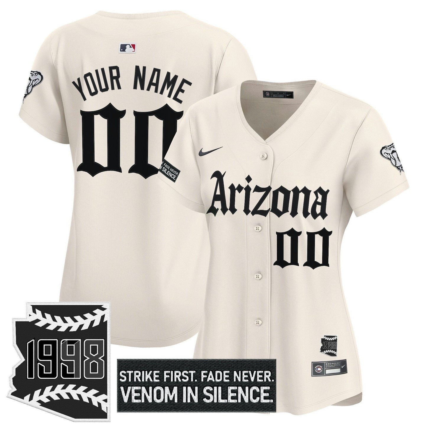 Camisa MLB Arizona ‘Gothic Desert Fang Edition’ Vapor Premier Limited Jersey