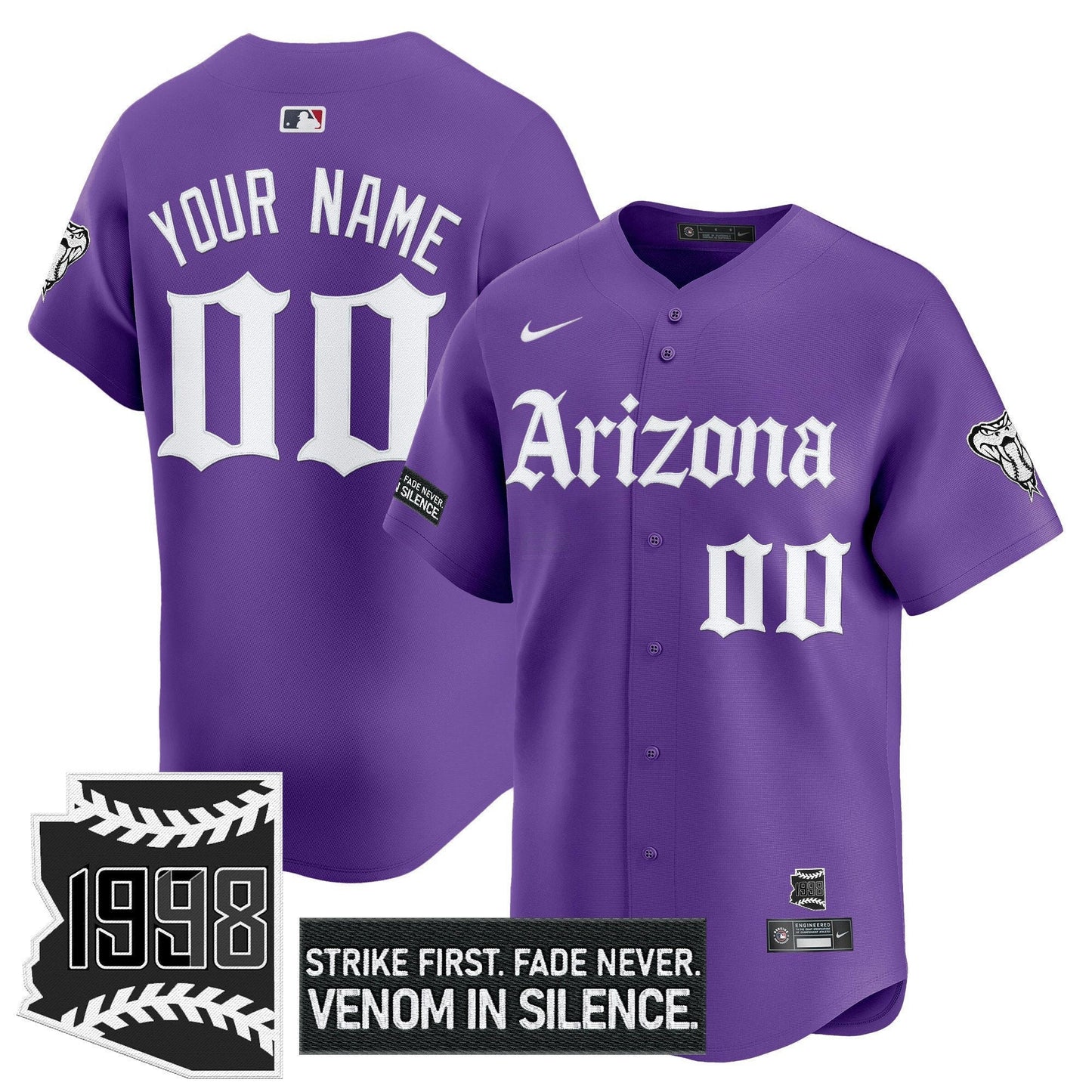 Camisa MLB Arizona ‘Gothic Desert Fang Edition’ Vapor Premier Limited Jersey