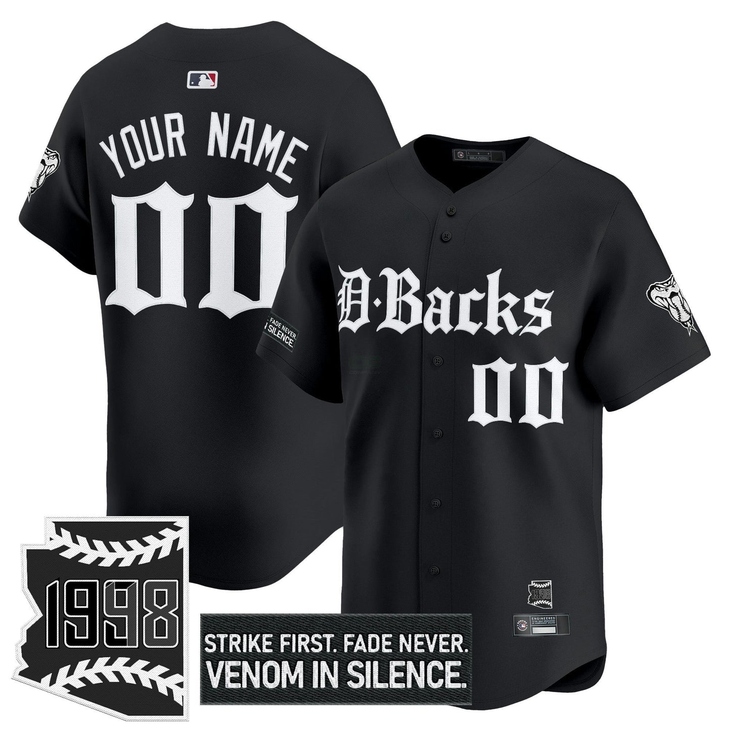 Camisa MLB Arizona ‘Gothic Desert Fang Edition’ Vapor Premier Limited Jersey V2