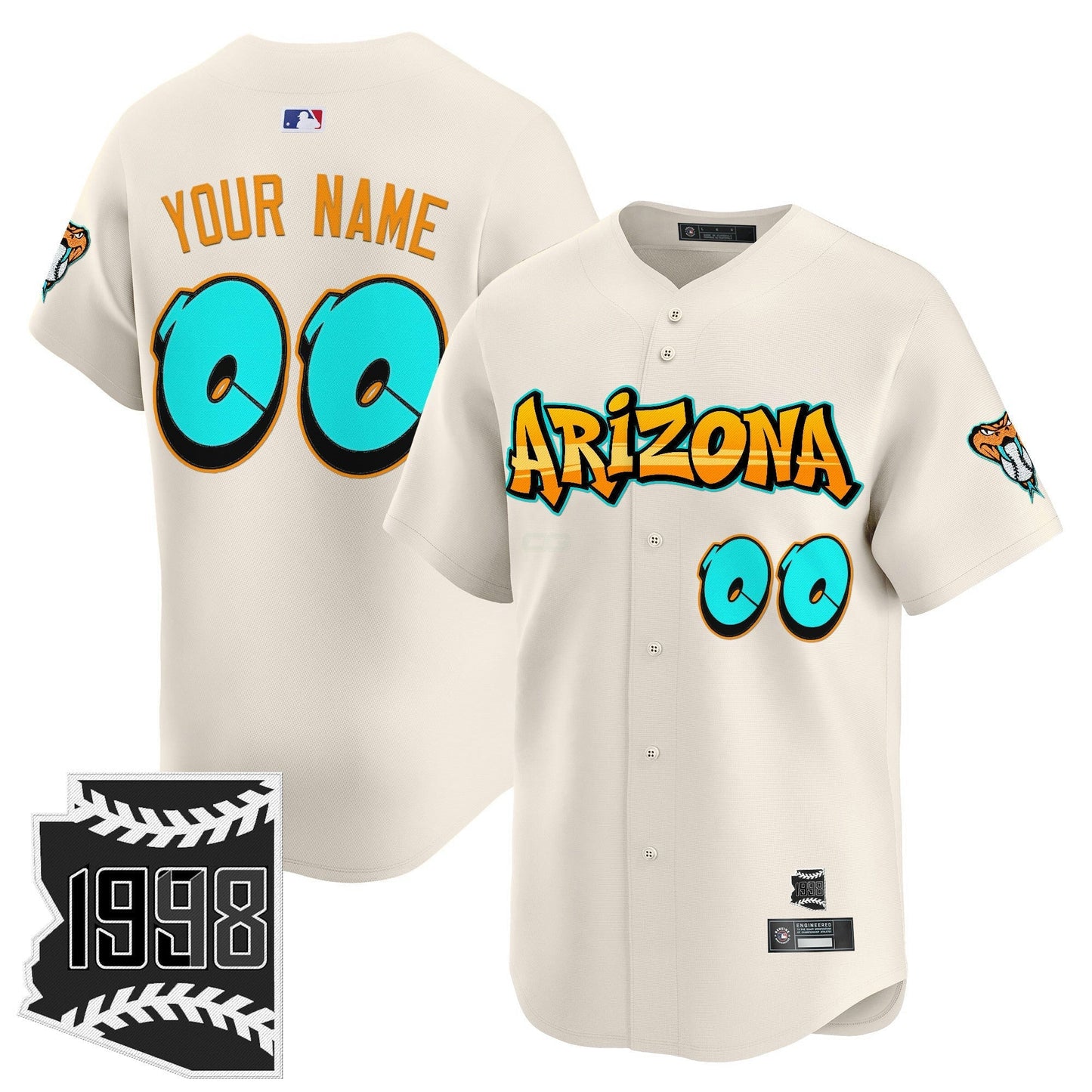 Camisa MLB Arizona ‘Graffiti Desert Ink Edition’ Vapor Premier Limited Jersey