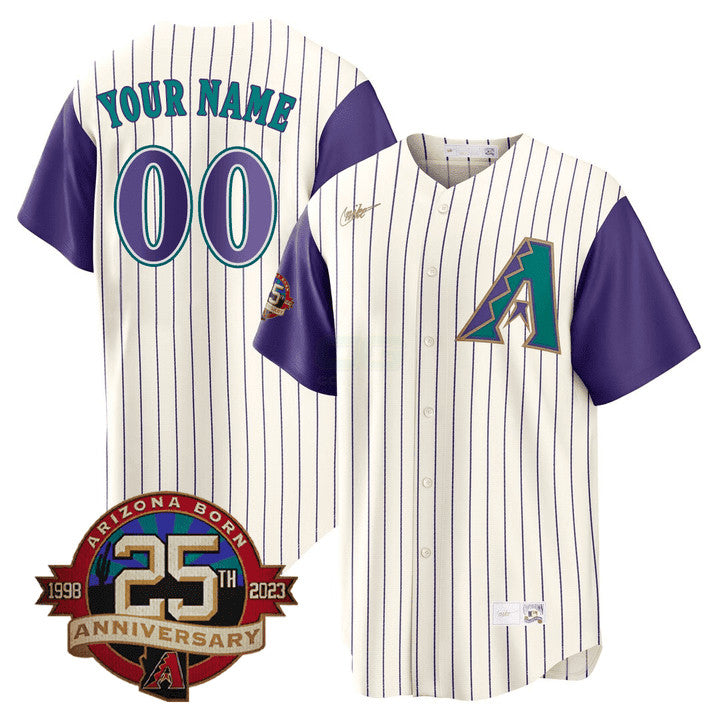 Camisa MLB Arizona Throwback Arizona State & 25th Anniversary Patch Jersey