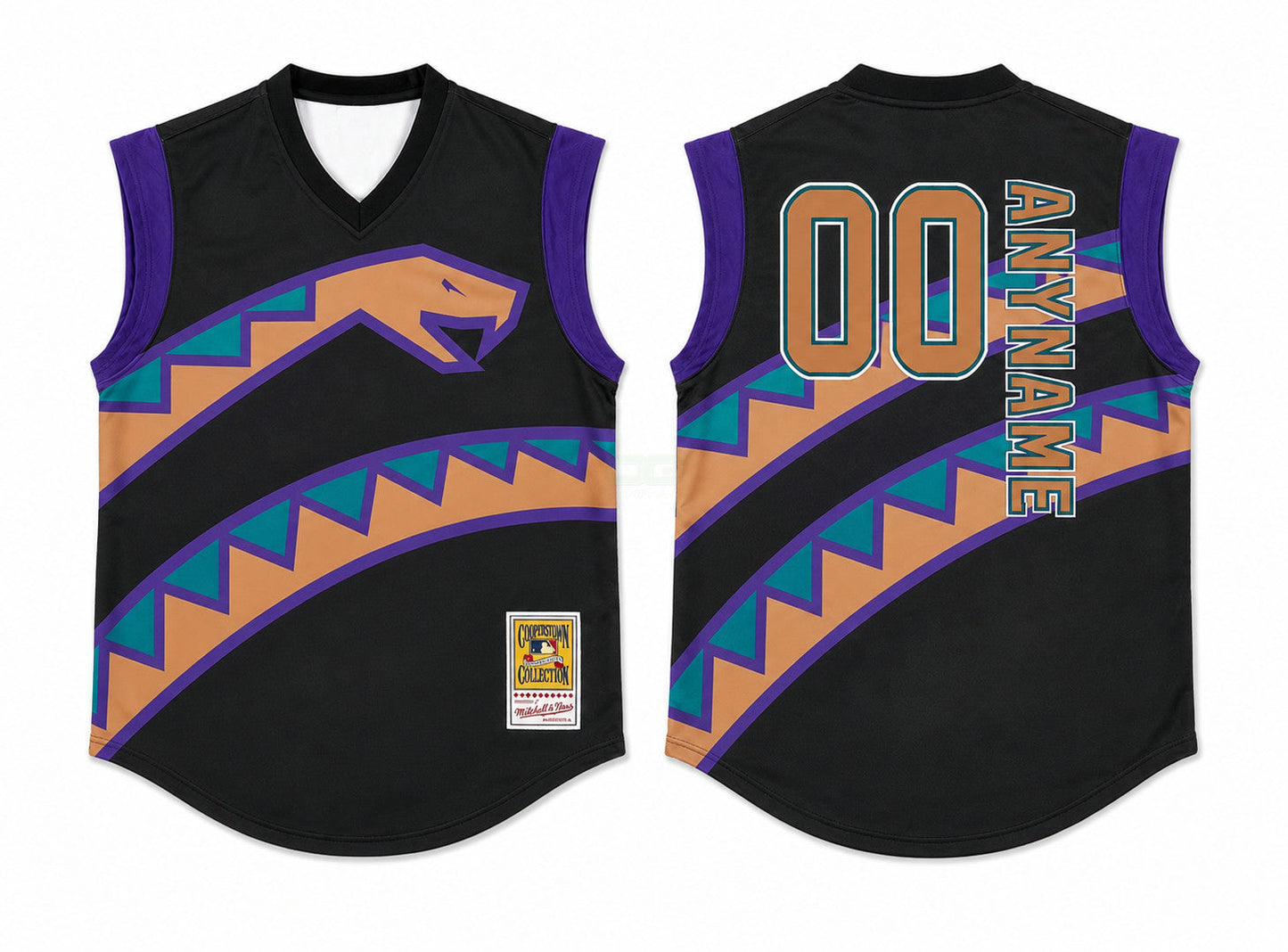 Camisa MLB Arizona Diamondbacks Arizona Turn Ahead the Clock 1998-2006 Snake Era Jersey