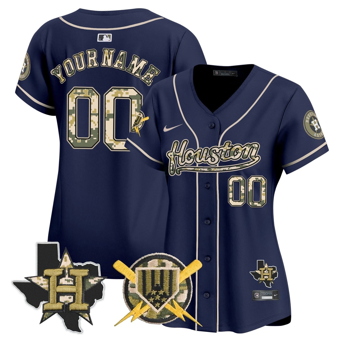 Camisa MLB Houston Astros Armed Forces Day Vapor Premier Limited Jersey