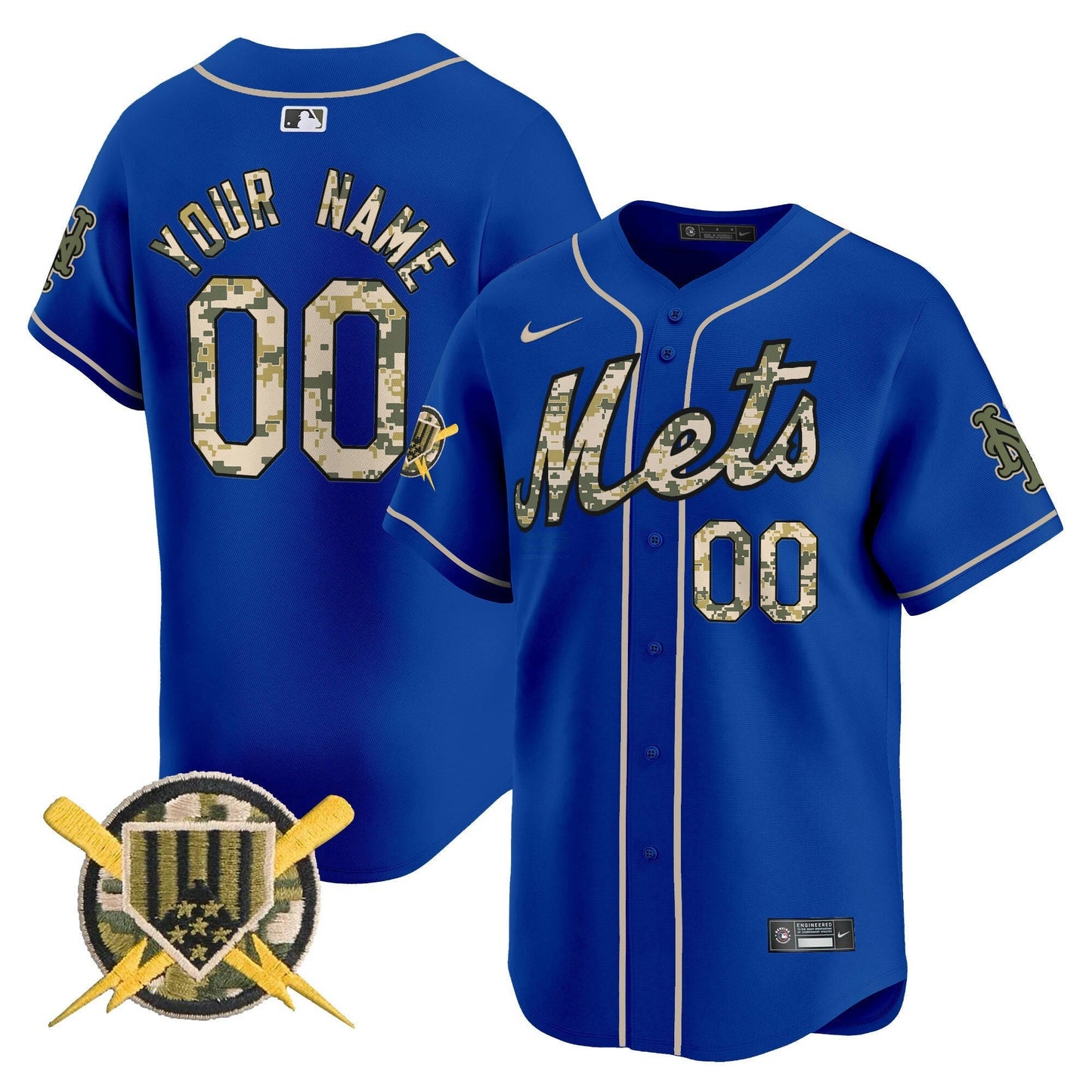 Camisa MLB New York Mets Armed Forces Day Vapor Premier Limited Jersey