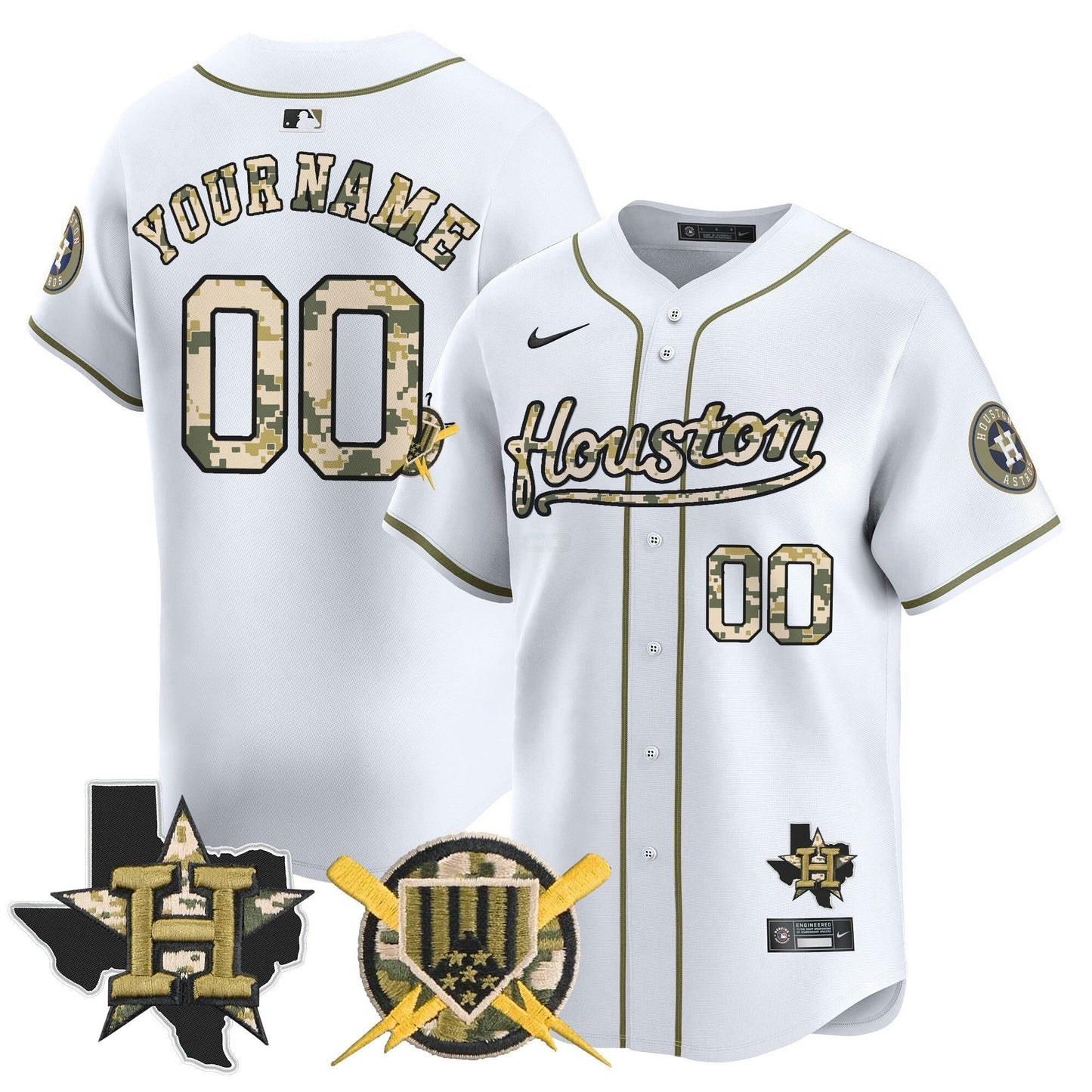Camisa MLB Houston Astros Armed Forces Day Vapor Premier Limited Jersey