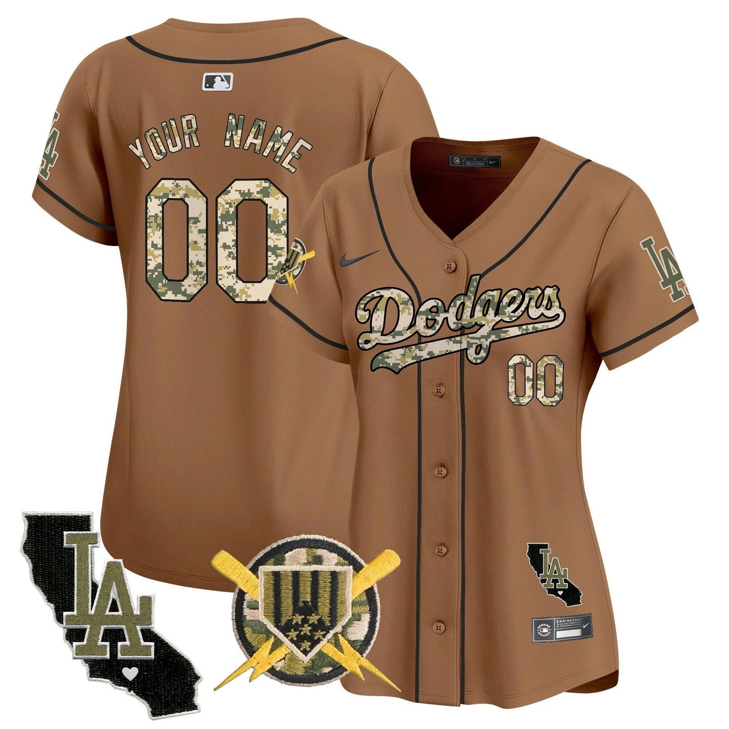 Camisa MLB Los Angeles Dodgers Armed Forces Day Vapor Premier Limited Jersey