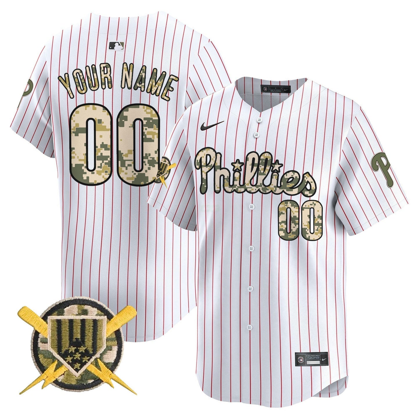 Camisa MLB Philadelphia Phillies Armed Forces Day Vapor Premier Limited Jersey