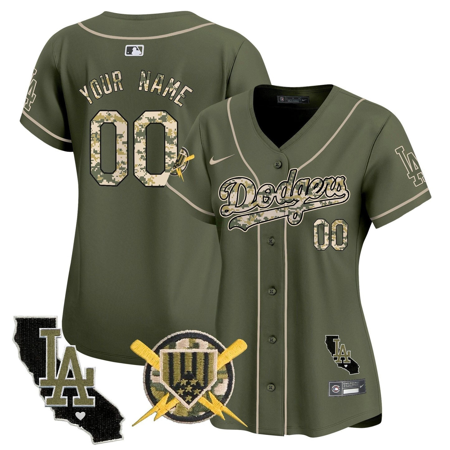 Camisa MLB Los Angeles Dodgers Armed Forces Day Vapor Premier Limited Jersey
