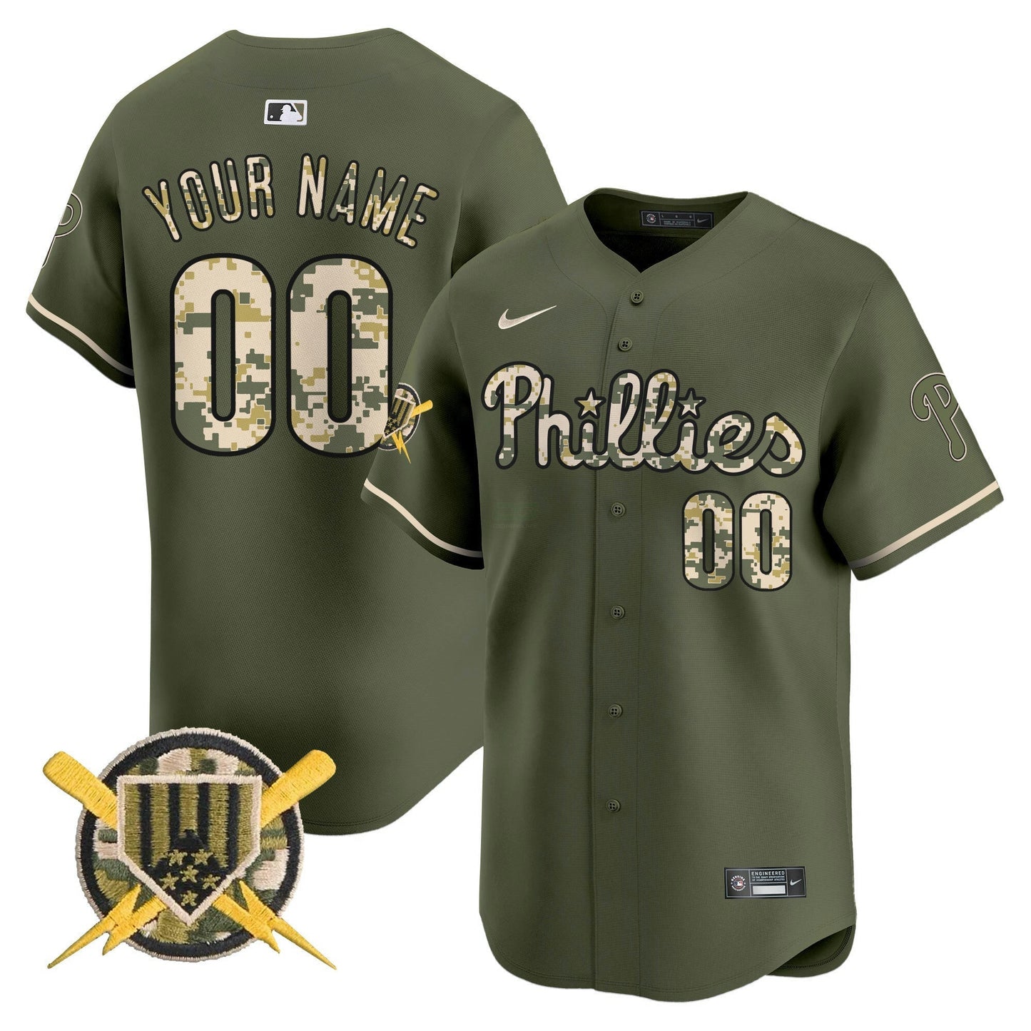 Camisa MLB Philadelphia Phillies Armed Forces Day Vapor Premier Limited Jersey