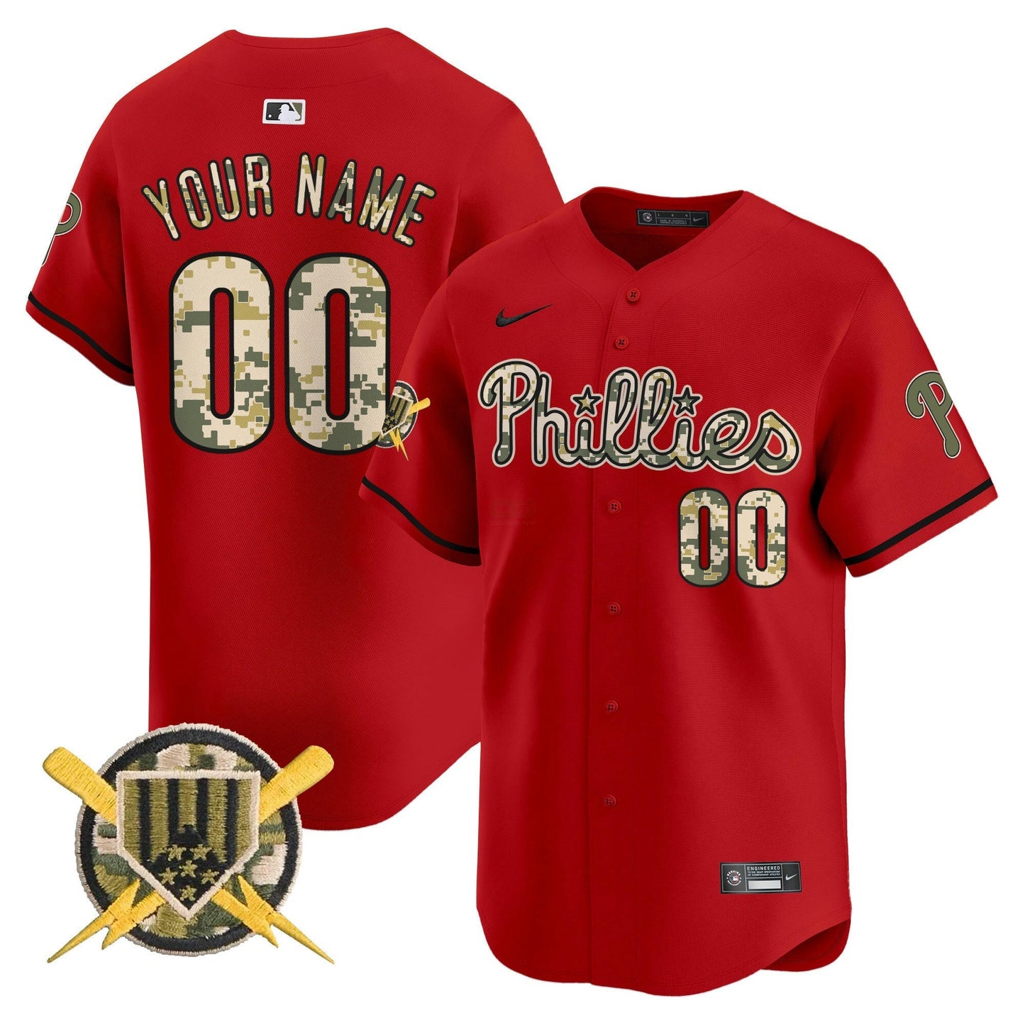 Camisa MLB Philadelphia Phillies Armed Forces Day Vapor Premier Limited Jersey