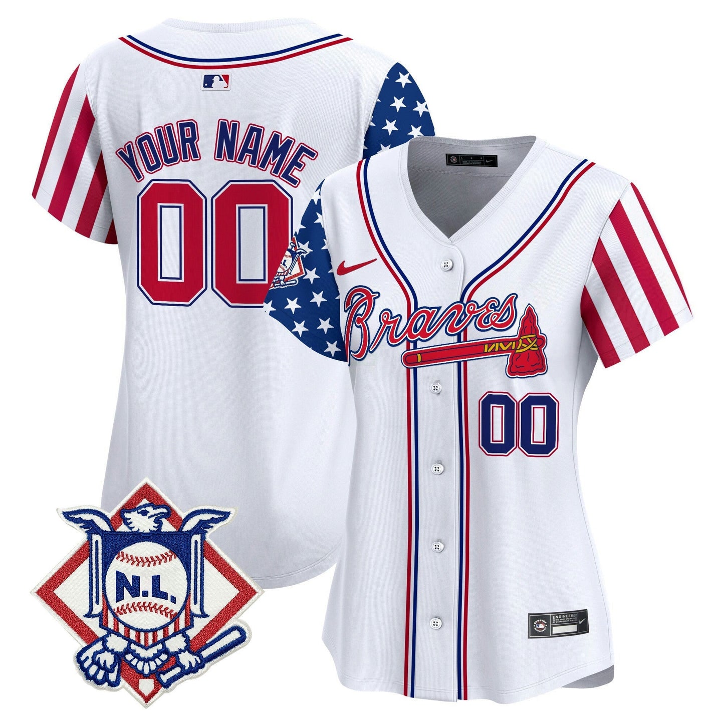 Camisa MLB Atlanta 2024 Fourth of July Vapor Premier Limited Jersey V2
