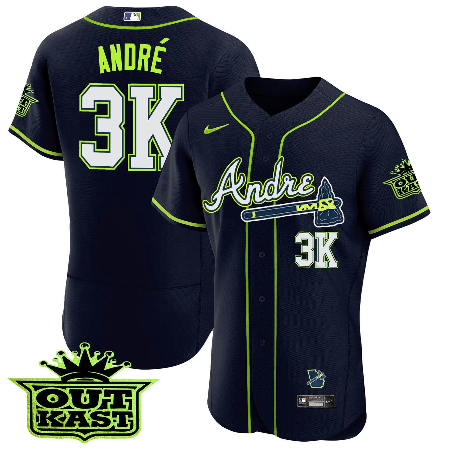 Camisa MLB Atlanta Andre Flex Base Jersey