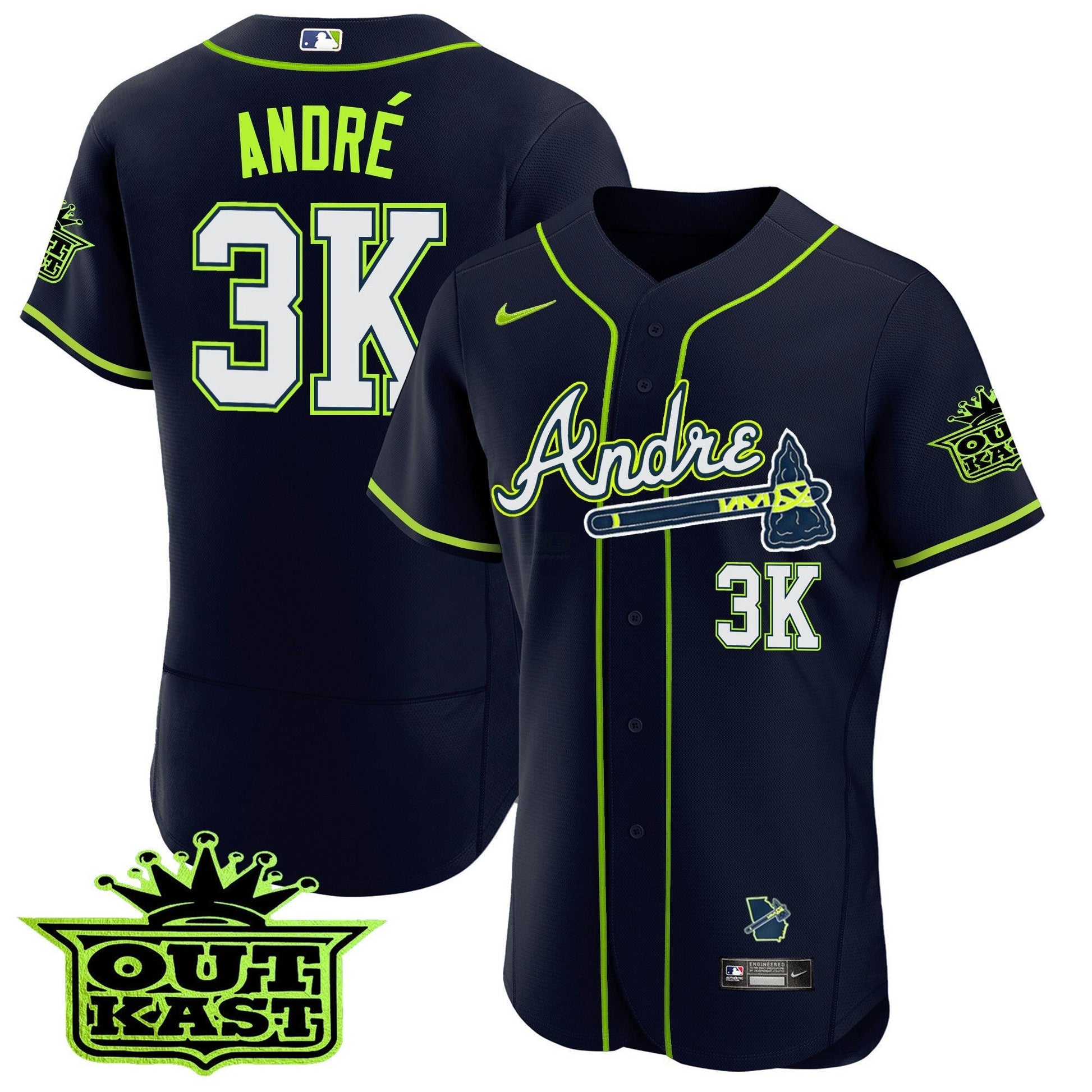 Camisa MLB Atlanta Andre Flex Base Jersey