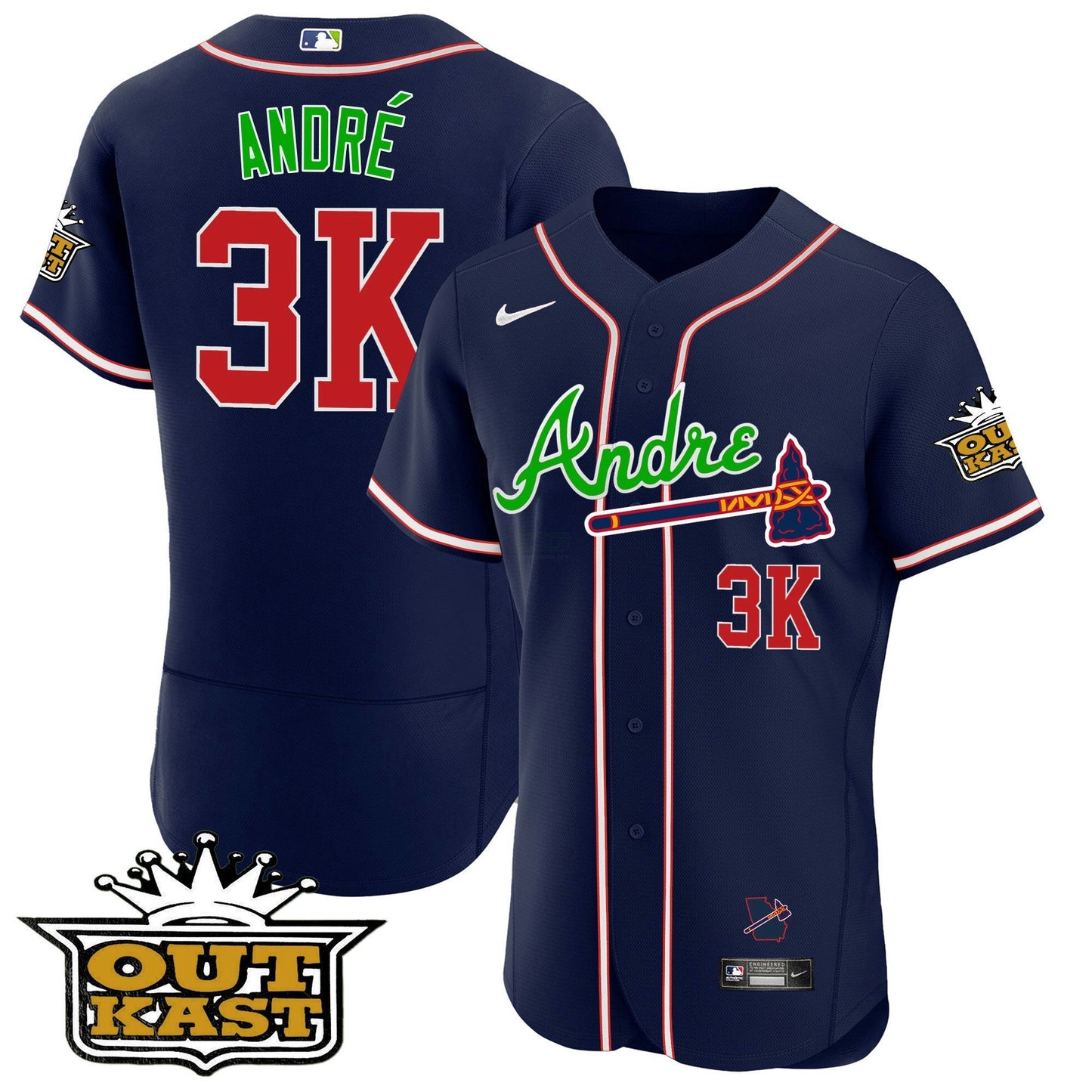 Camisa MLB Atlanta Andre Flex Base Jersey