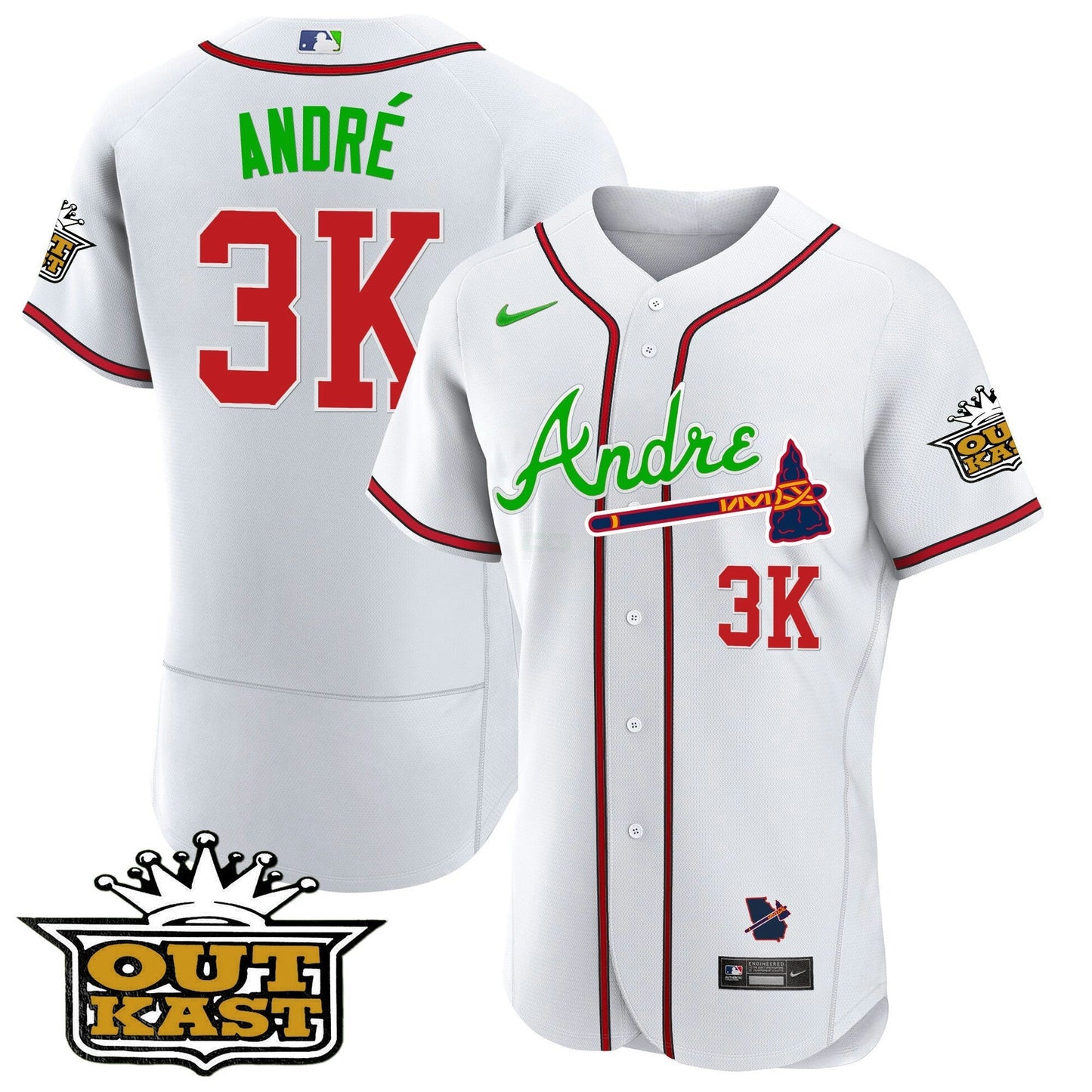 Camisa MLB Atlanta Andre Flex Base Jersey