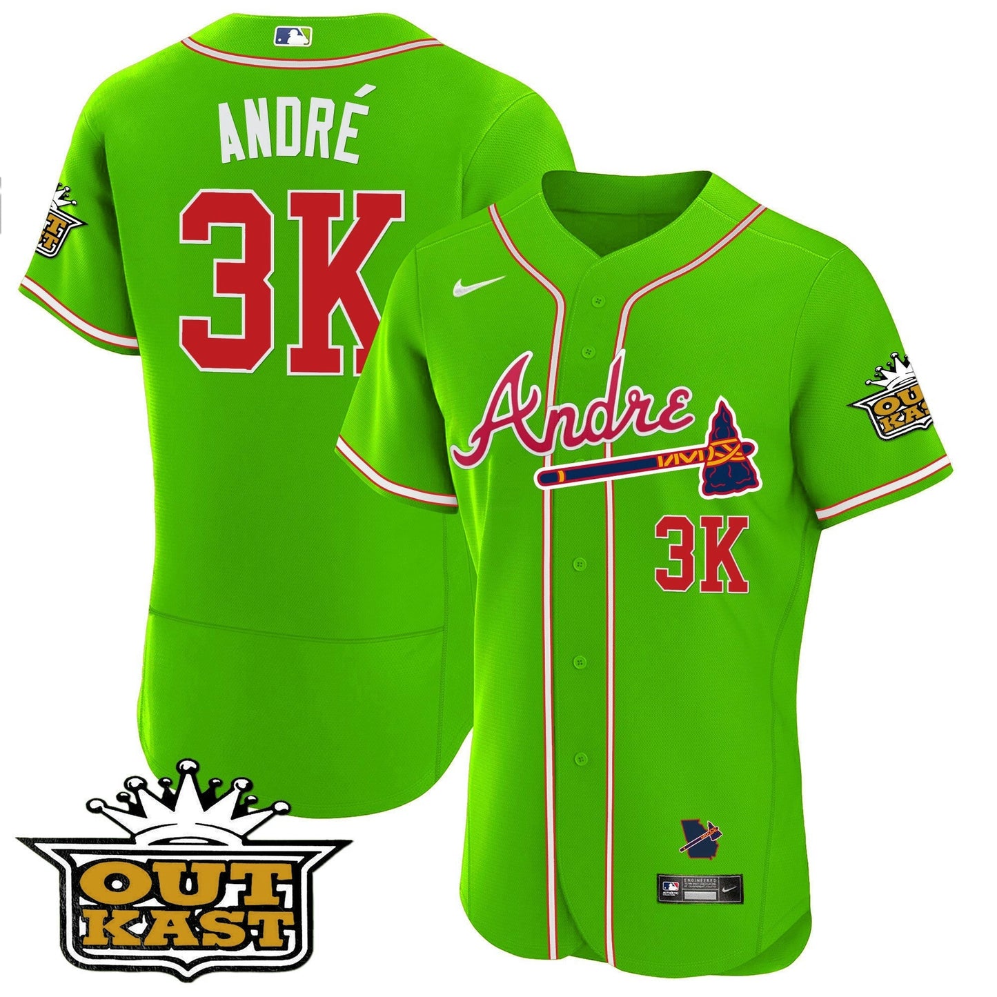 Camisa MLB Atlanta Andre Flex Base Jersey