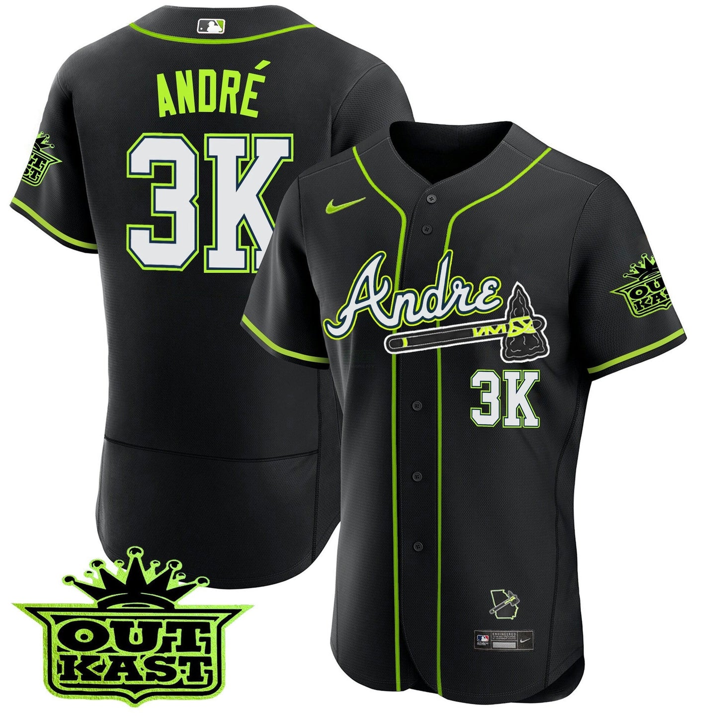 Camisa MLB Atlanta Andre Flex Base Jersey