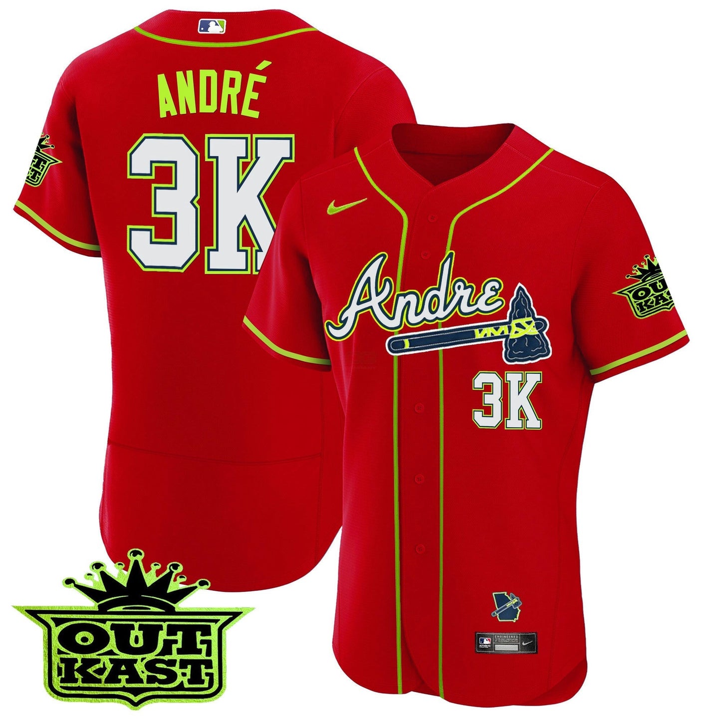 Camisa MLB Atlanta Andre Flex Base Jersey