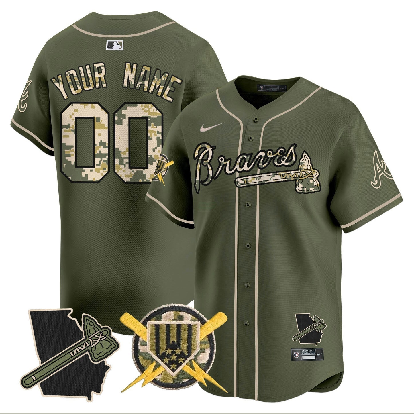 Camisa MLB Atlanta Armed Forces Day Vapor Premier Limited Jersey