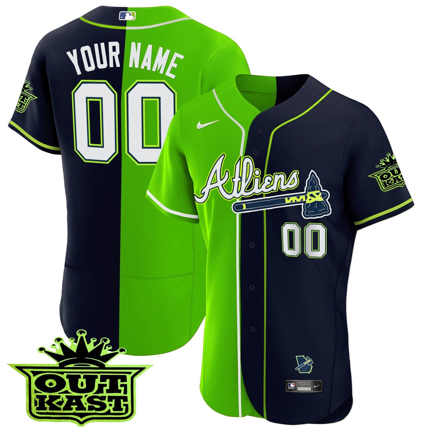 Camisa MLB Atlanta Atliens Alternativa Flex Base Jersey