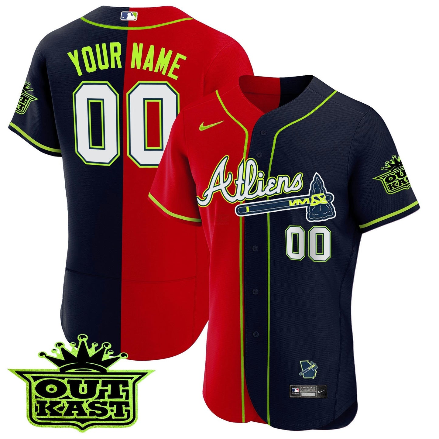 Camisa MLB Atlanta Atliens Alternativa Flex Base Jersey