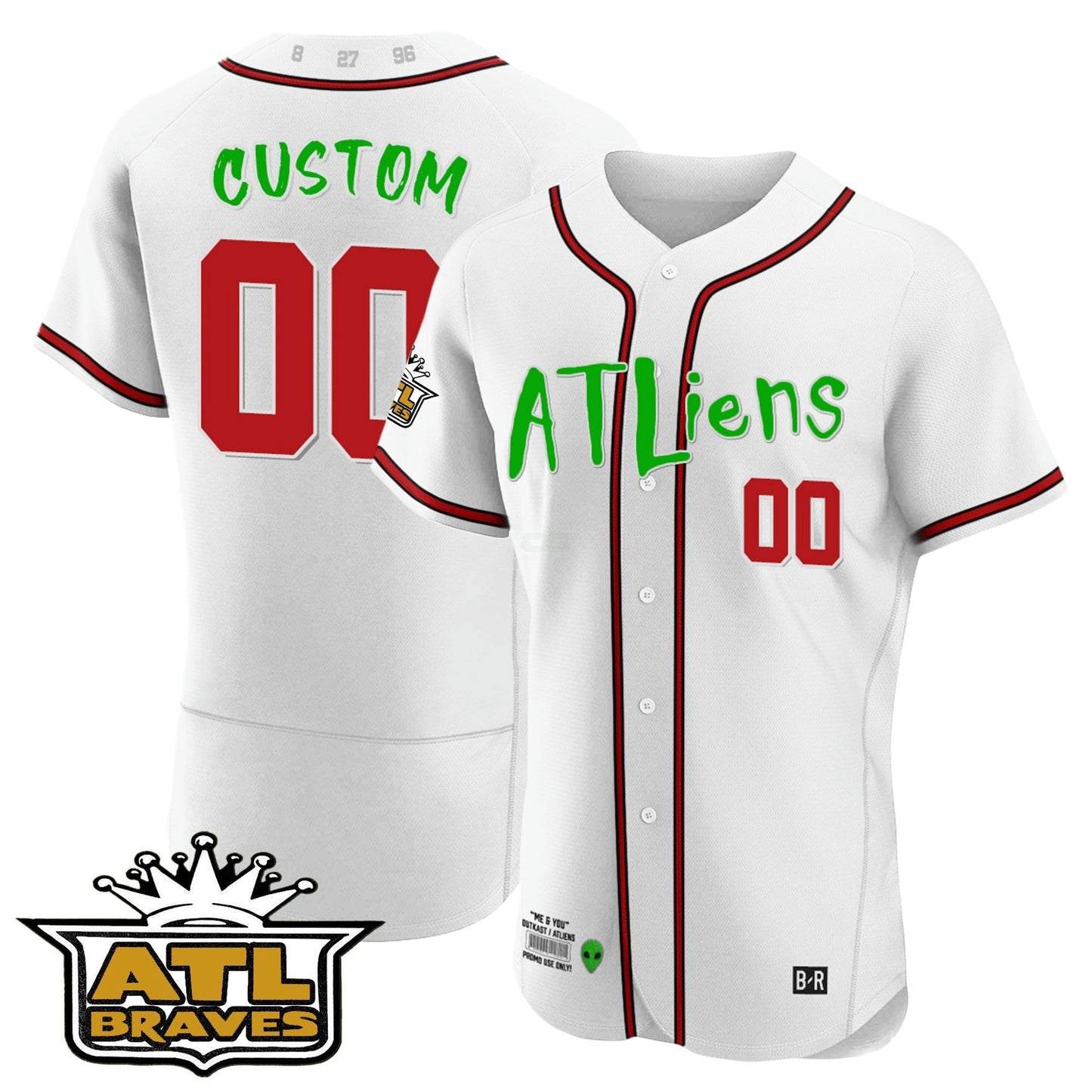 Camisa MLB Atlanta Atliens ATL Patch Flex Base Jersey