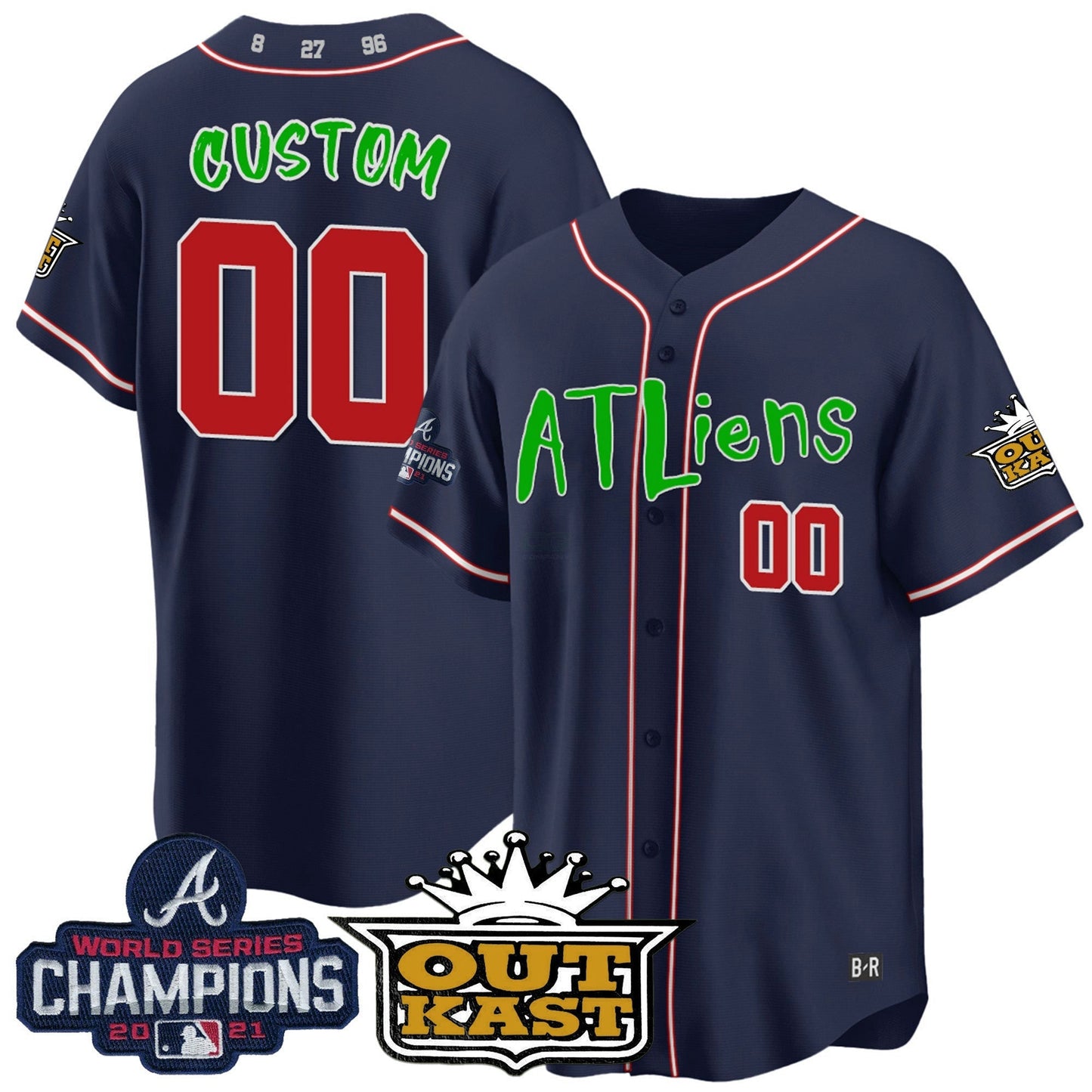 Camisa MLB Atlanta Atliens Champions Cool Base Jersey