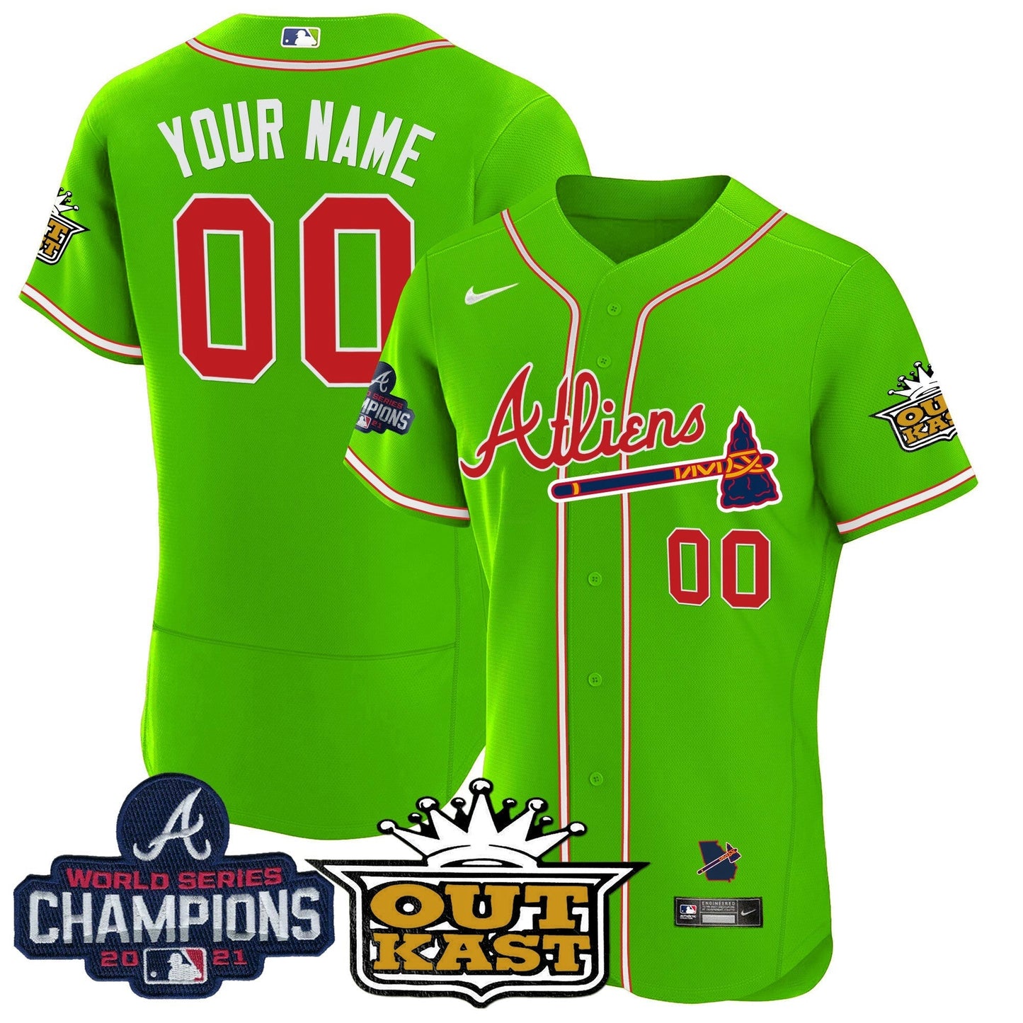 Camisa MLB Atlanta Atliens Champions Flex Base Jersey