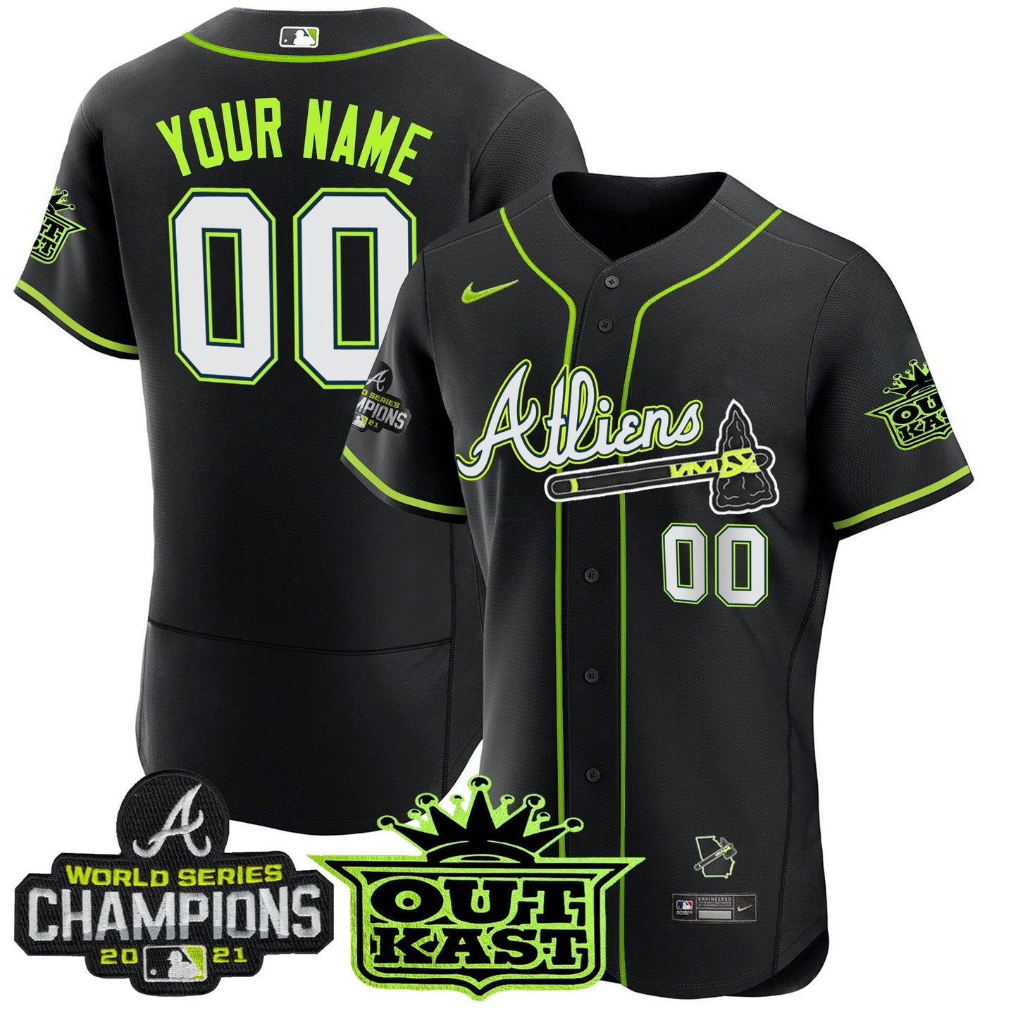 Camisa MLB Atlanta Atliens Champions Flex Base Jersey