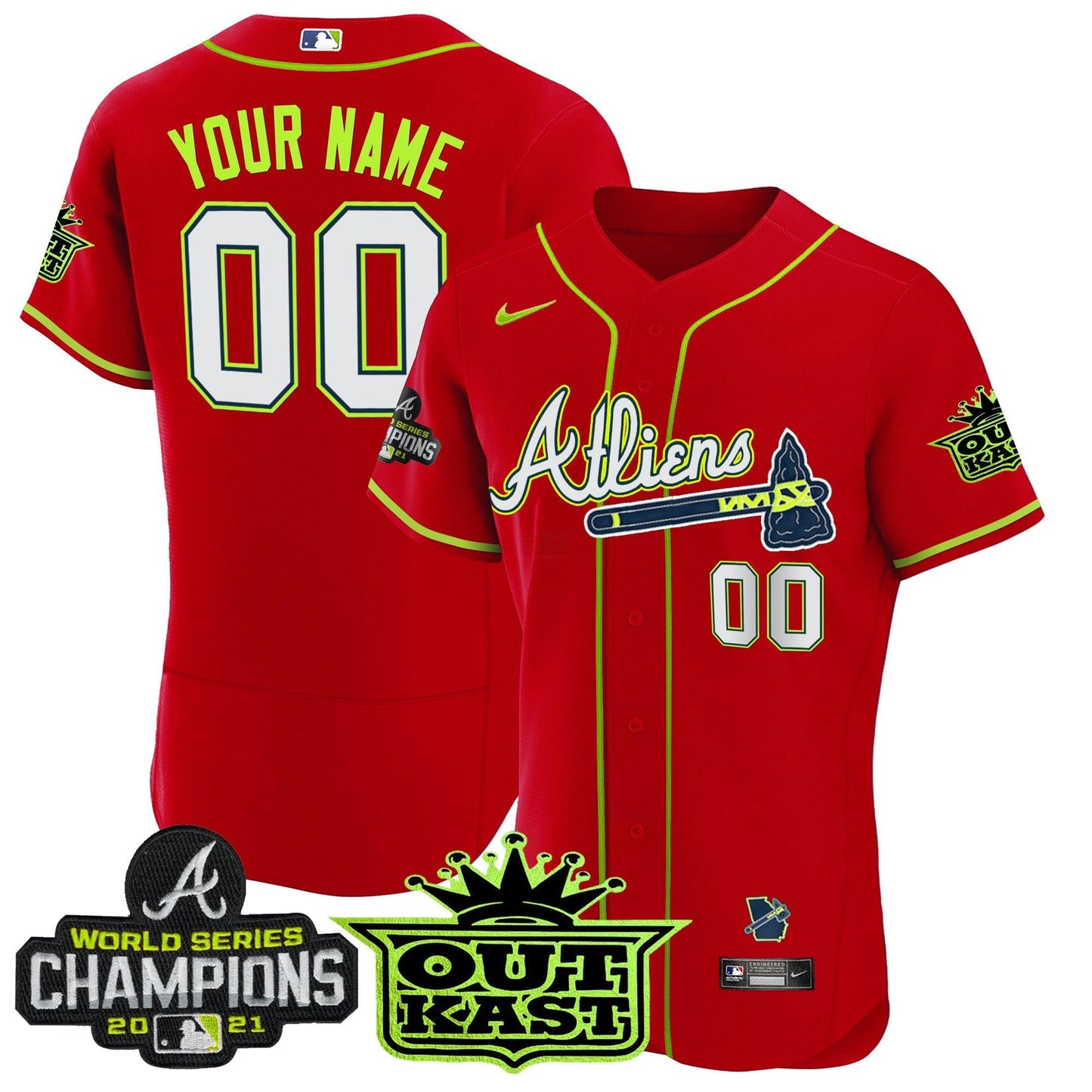 Camisa MLB Atlanta Atliens Champions Flex Base Jersey