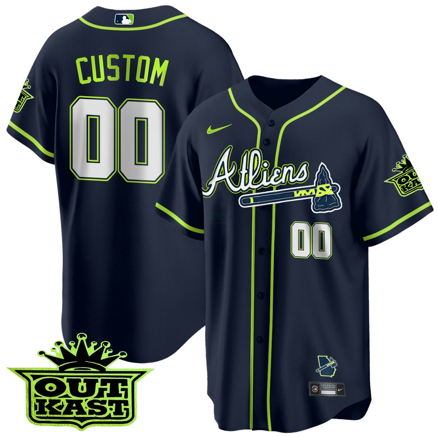 Camisa MLB Atlanta Atliens Cool Base Jersey