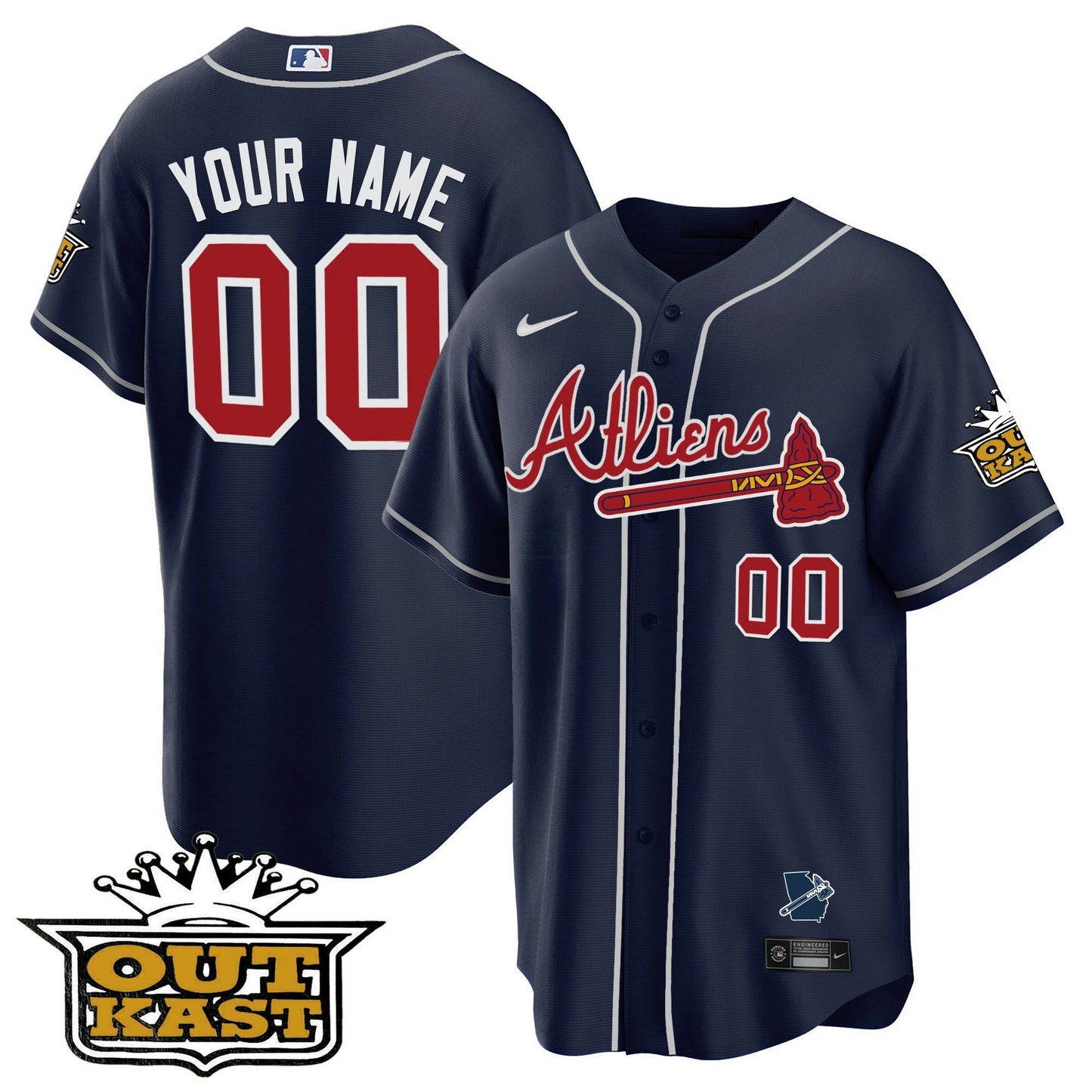 Camisa MLB Atlanta Atliens Cool Base Jersey V2