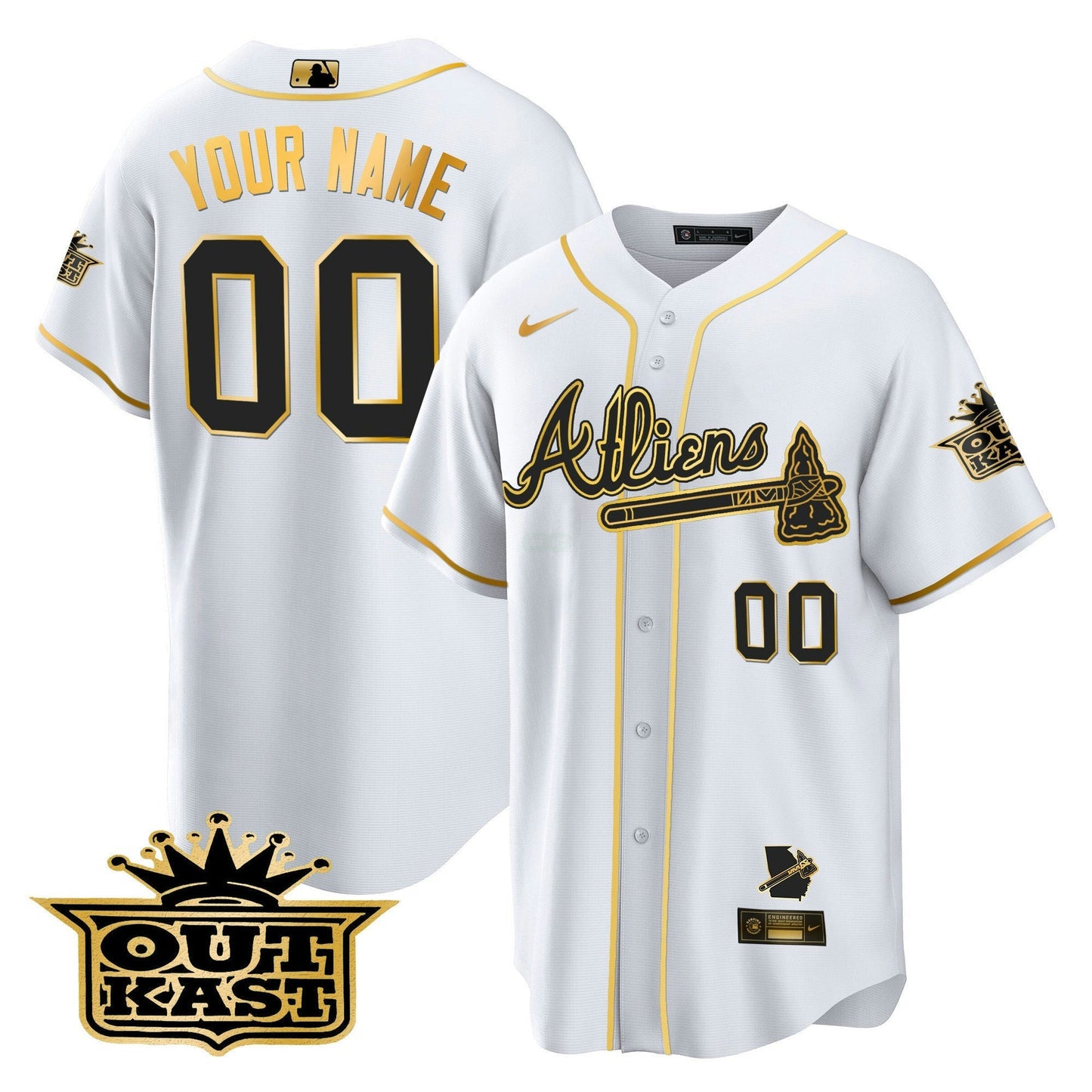 Camisa MLB Atlanta Atliens Cool Base Jersey V2