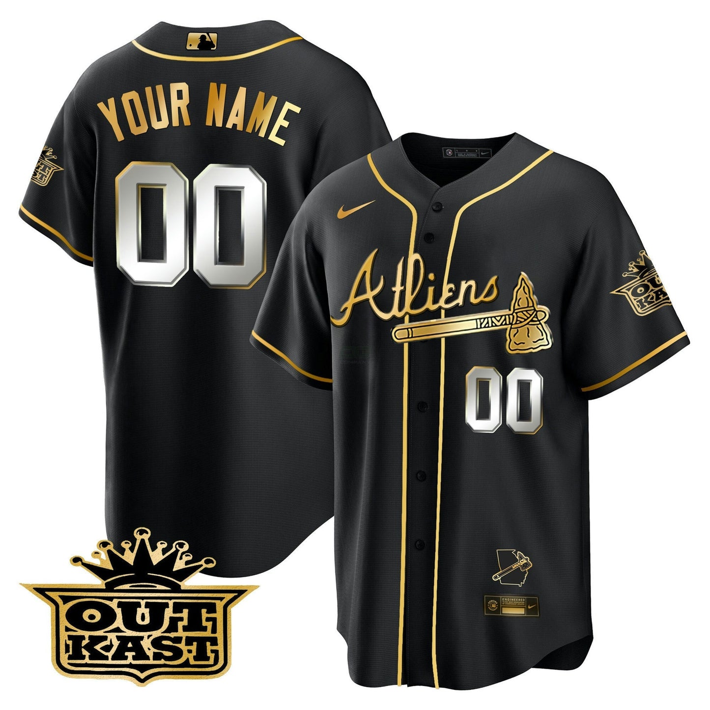Camisa MLB Atlanta Atliens Cool Base Jersey V2