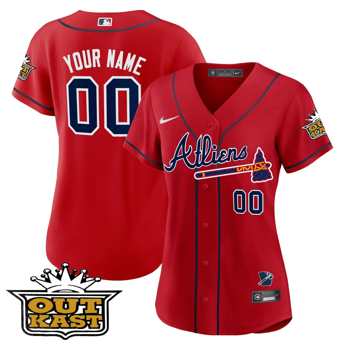 Camisa MLB Atlanta Atliens Cool Base Jersey V2