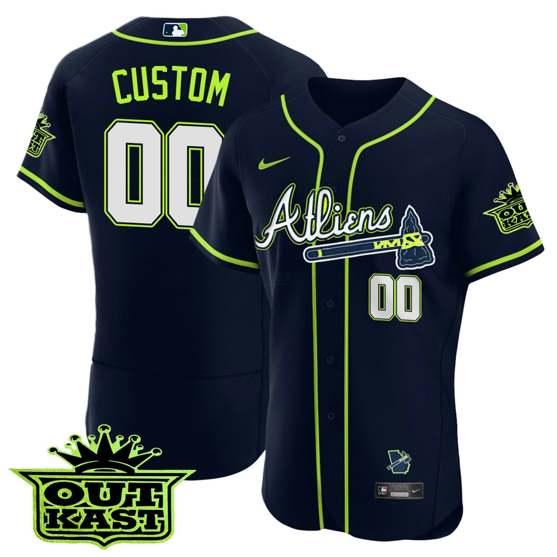 Camisa MLB Atlanta Atliens Flex Base Jersey V2