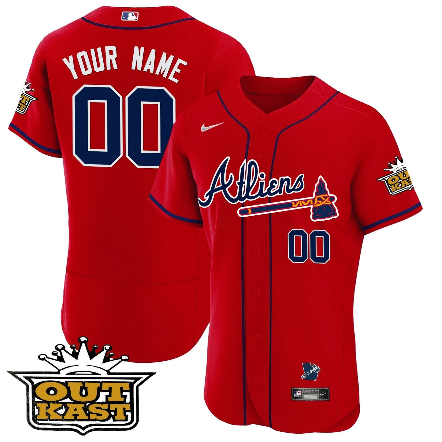 Camisa MLB Atlanta Atliens Flex Base Jersey V2