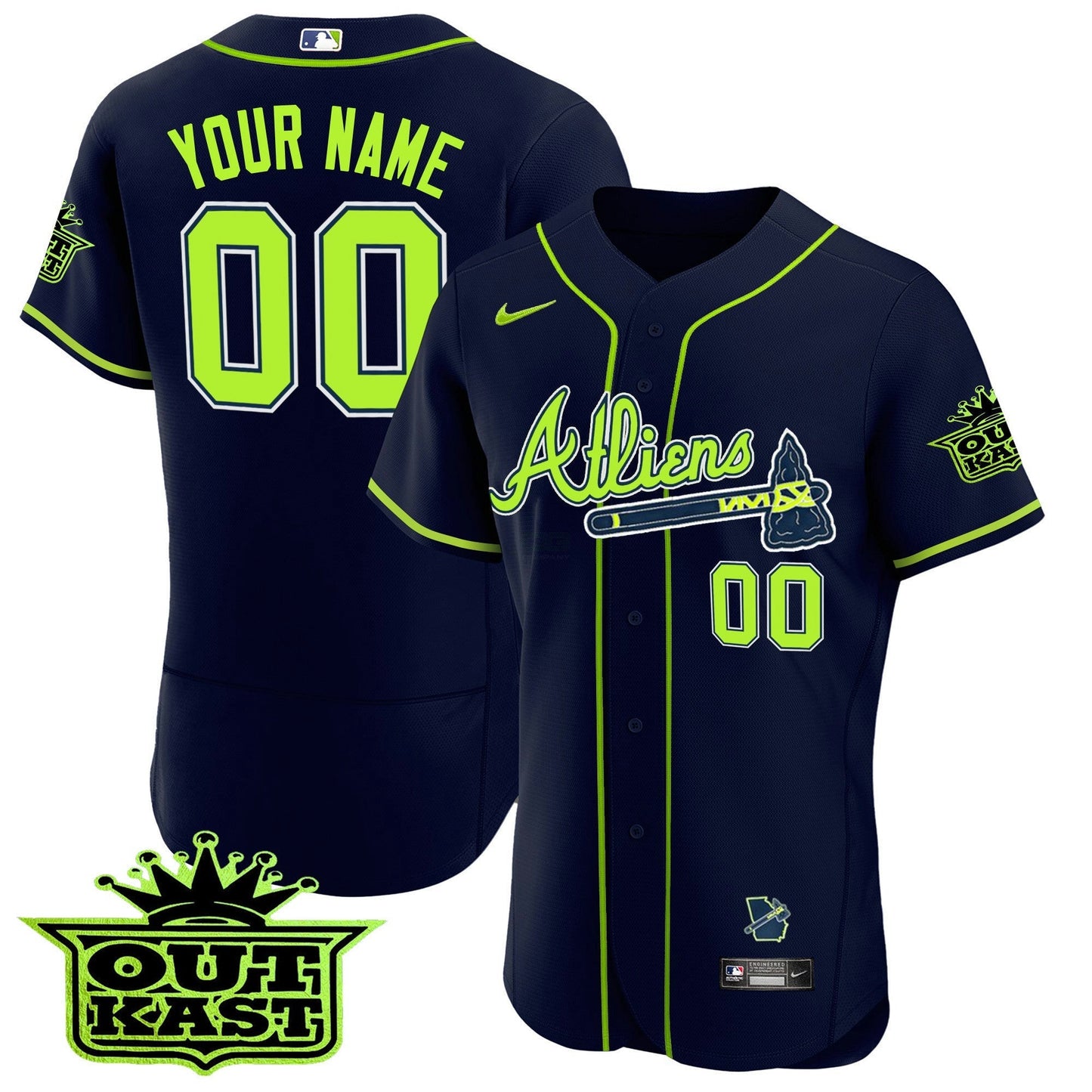 Camisa MLB Atlanta Atliens Flex Base Jersey V3