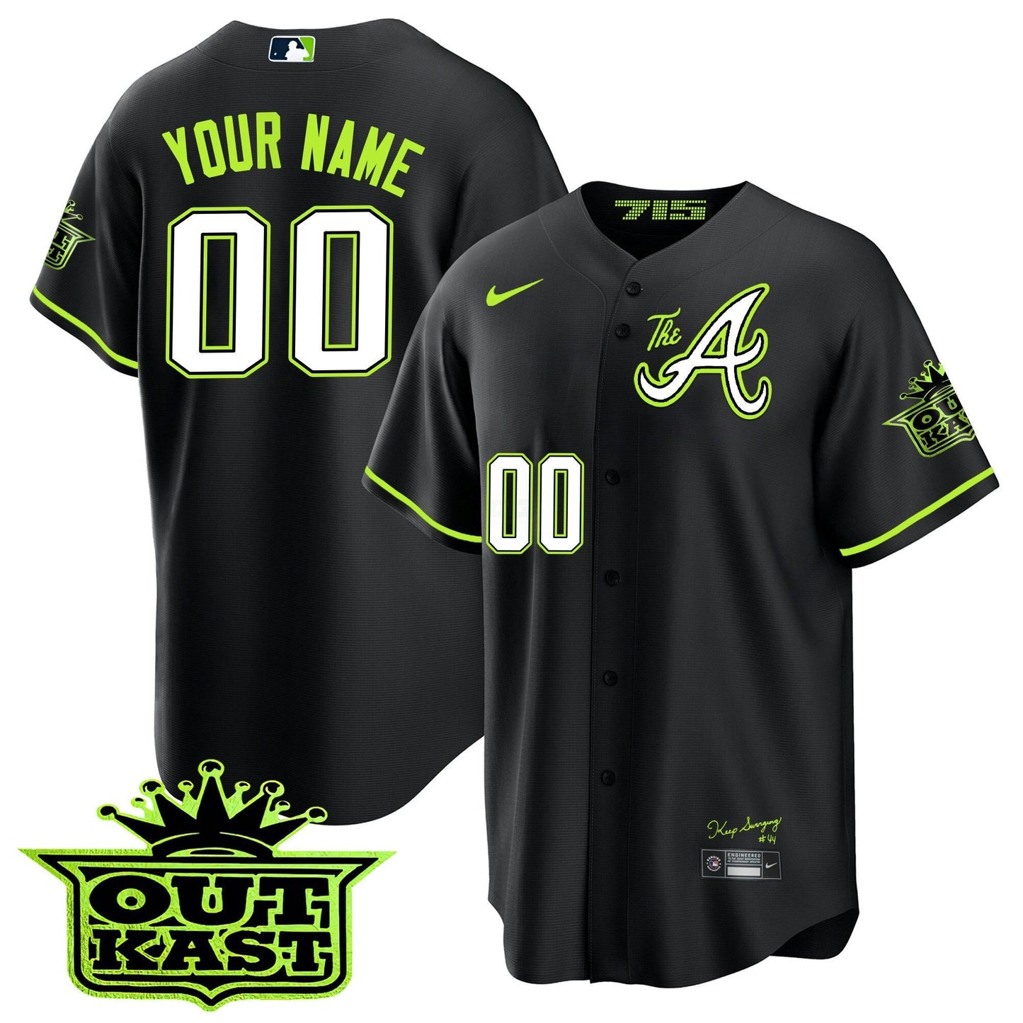 Camisa MLB Atlanta Atliens The A Jersey