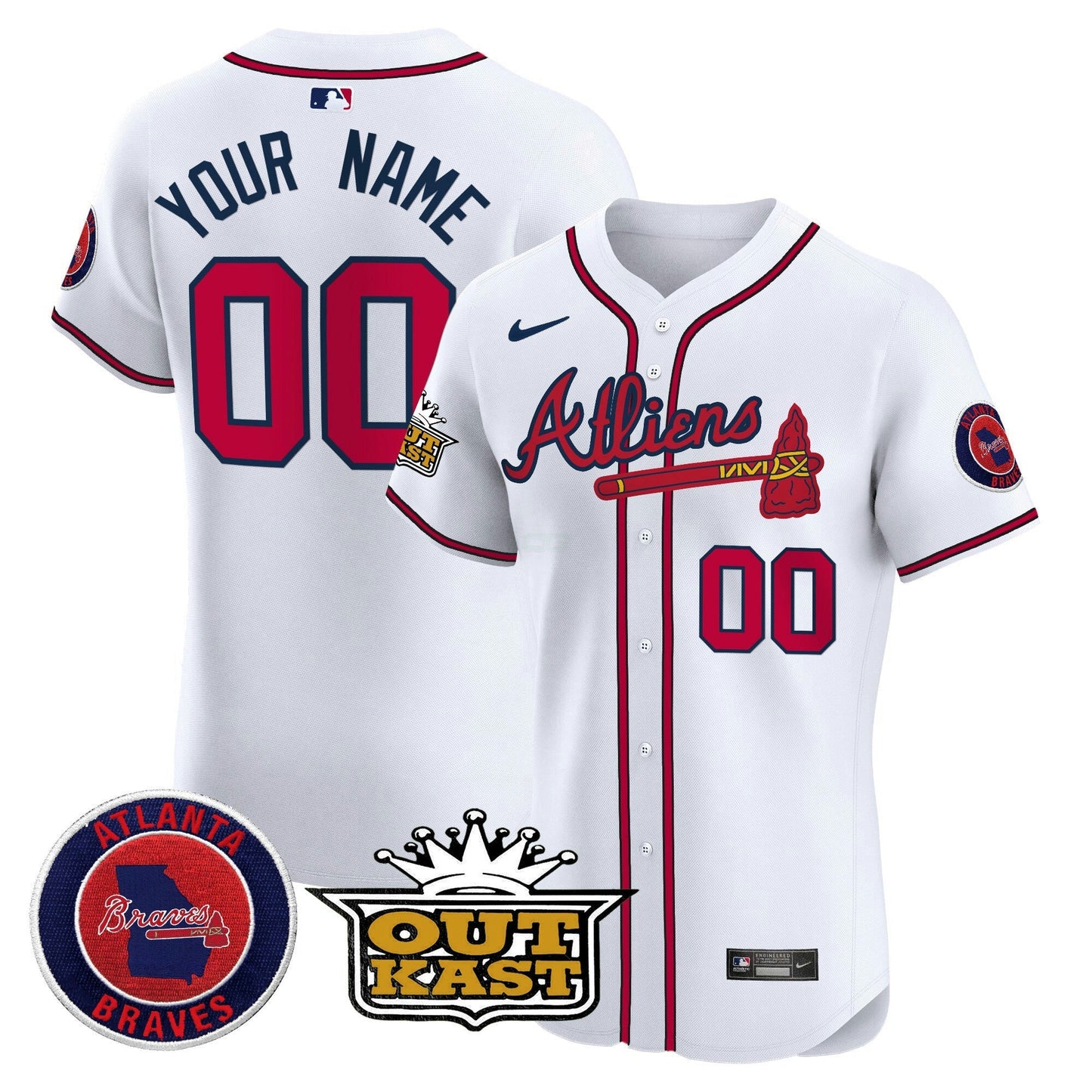 Camisa MLB Atlanta Atliens Vapor Premier Elite Jersey