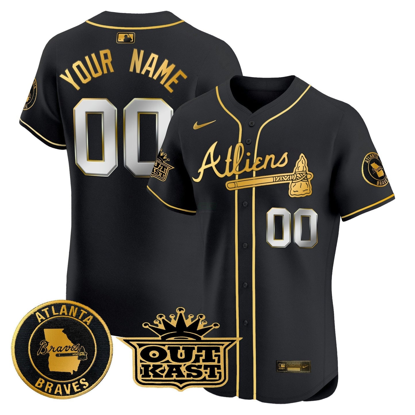 Camisa MLB Atlanta Atliens Vapor Premier Elite Jersey