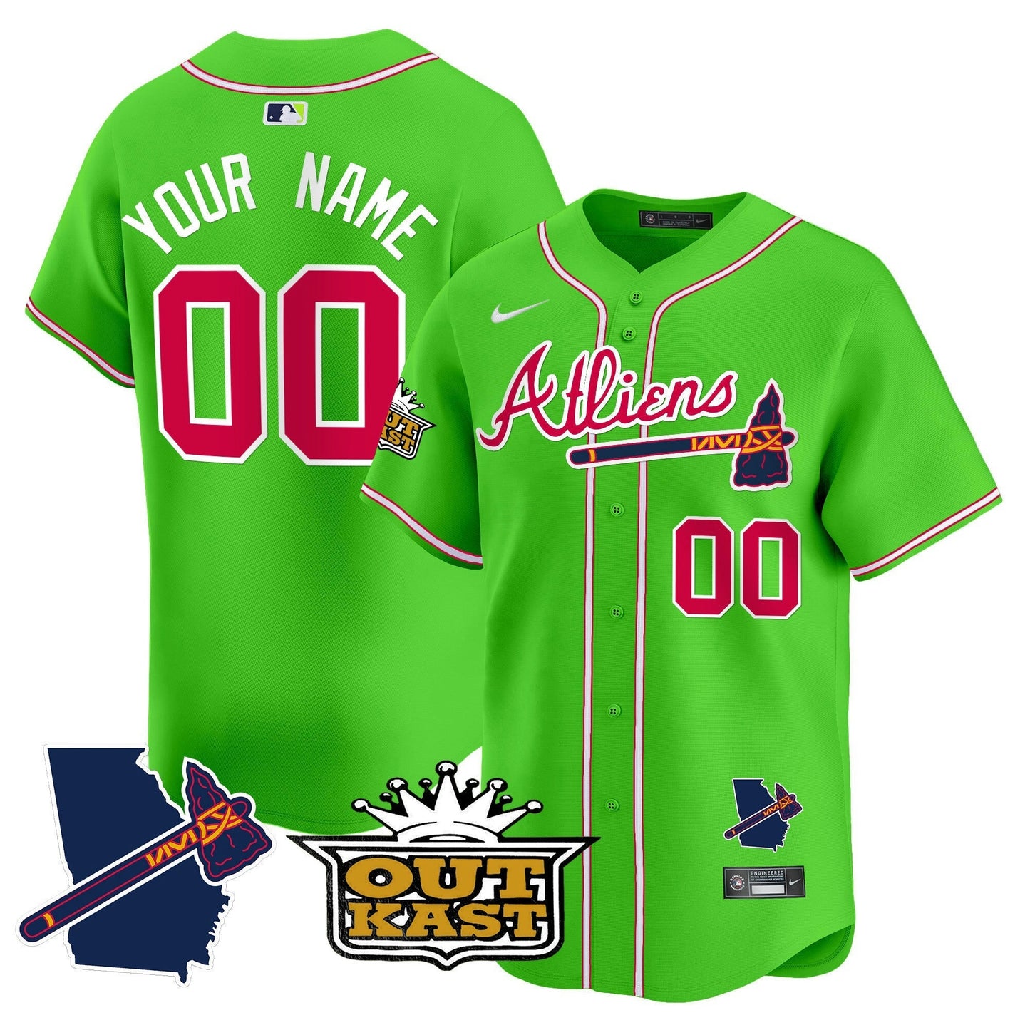 Camisa MLB Atlanta Atliens Vapor Premier Limited Jersey V2
