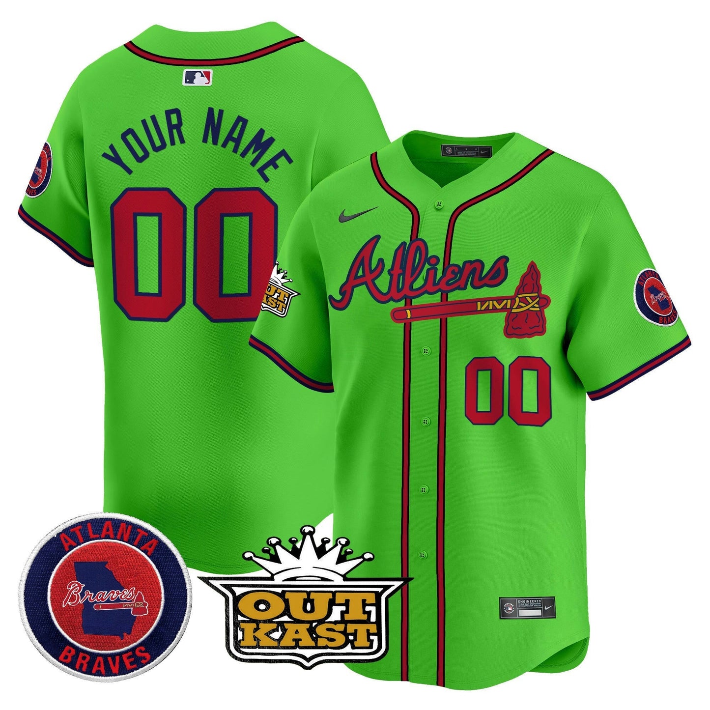 Camisa MLB Atlanta Atliens Vapor Premier Limited Jersey V4