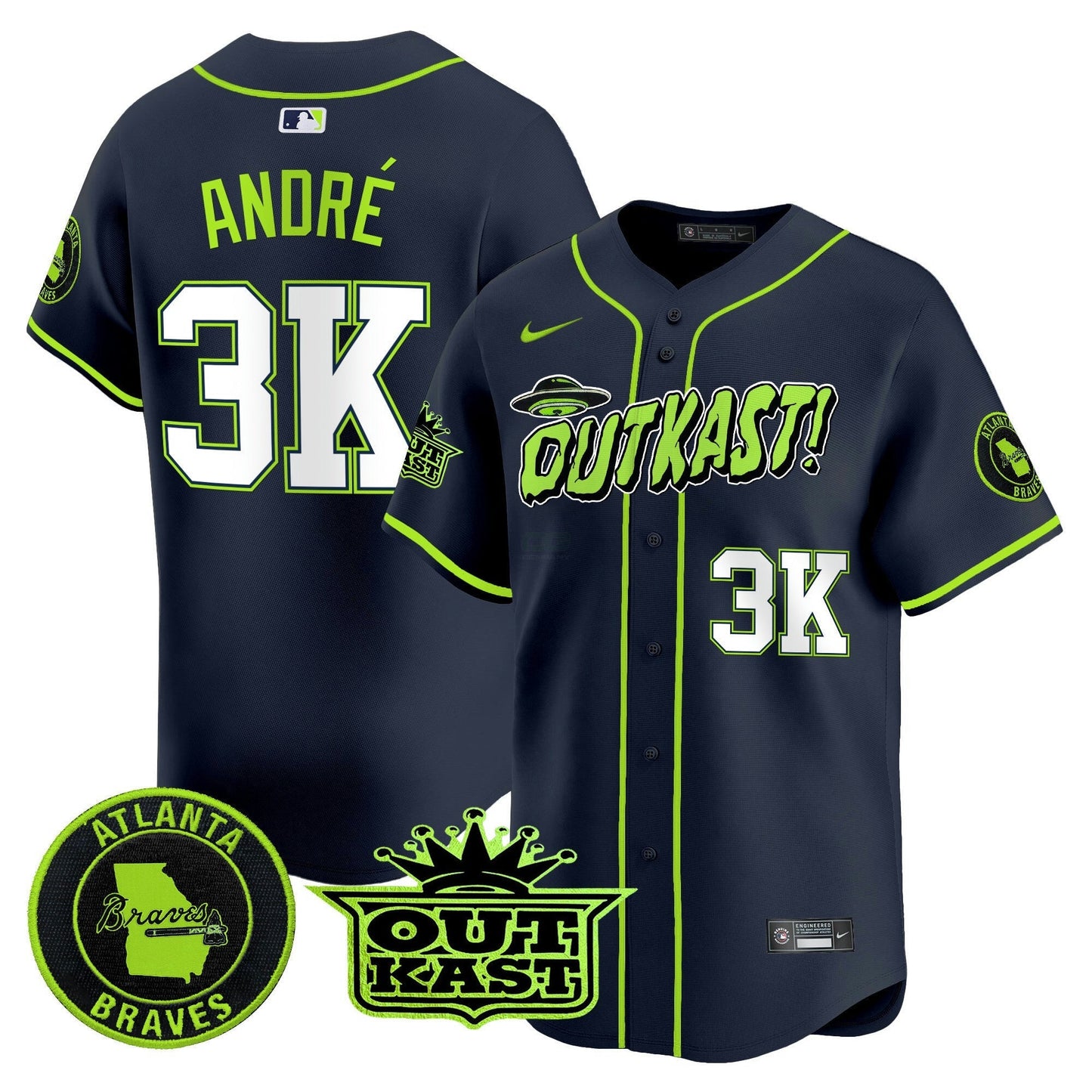 Camisa MLB Atlanta Atliens Vapor Premier Limited Jersey V3