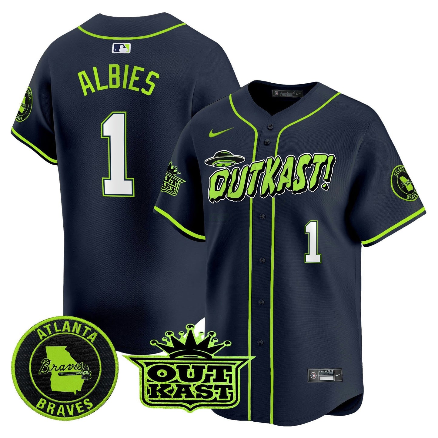 Camisa MLB Atlanta Atliens Vapor Premier Limited Jersey V3