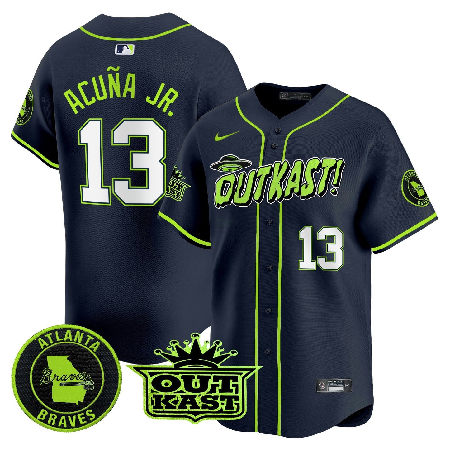 Camisa MLB Atlanta Atliens Vapor Premier Limited Jersey V3