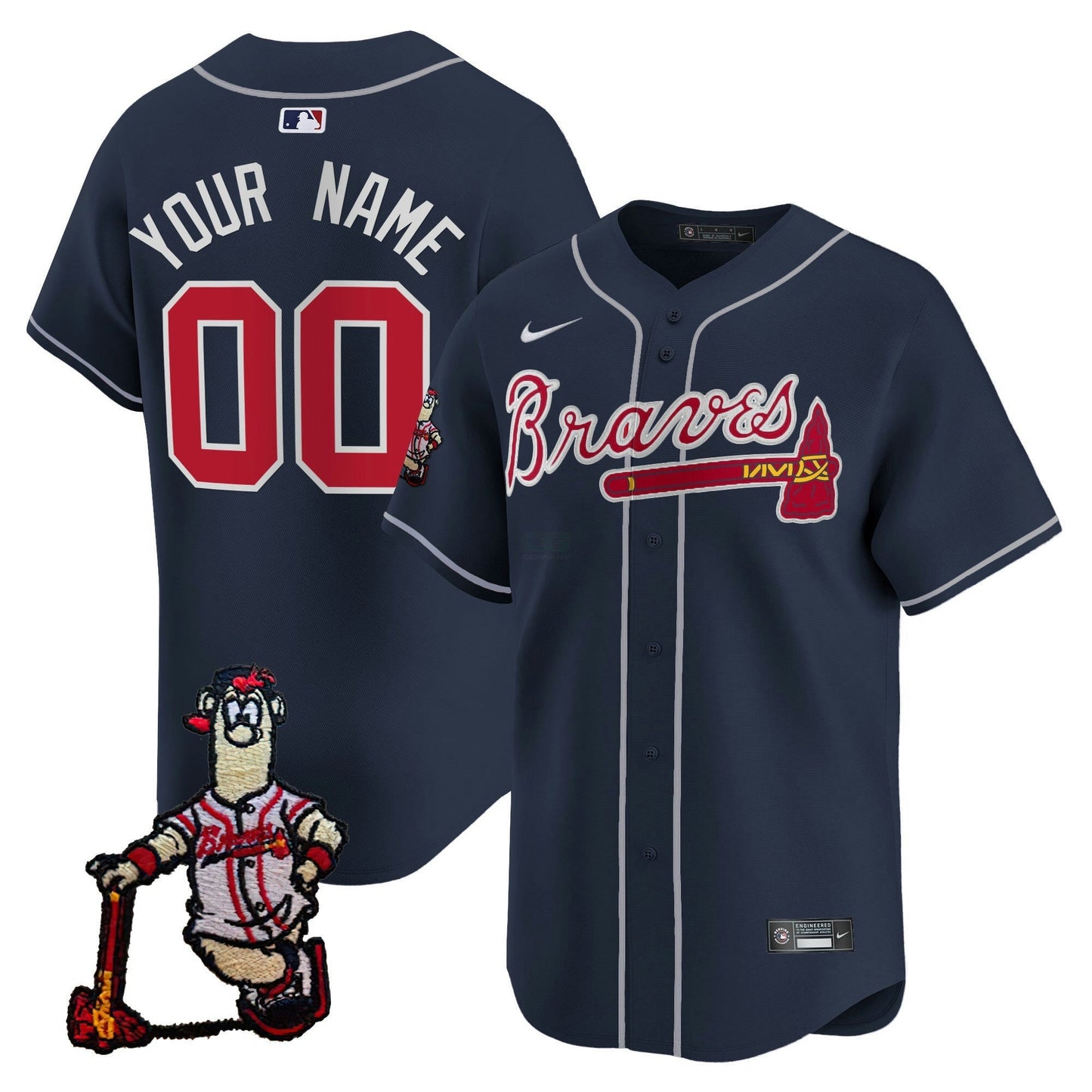 Camisa MLB Atlanta Blooper Patch Vapor Premier Limited Jersey