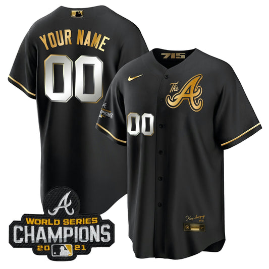 Camisa MLB Atlanta Champions City Connect Dourada Jersey