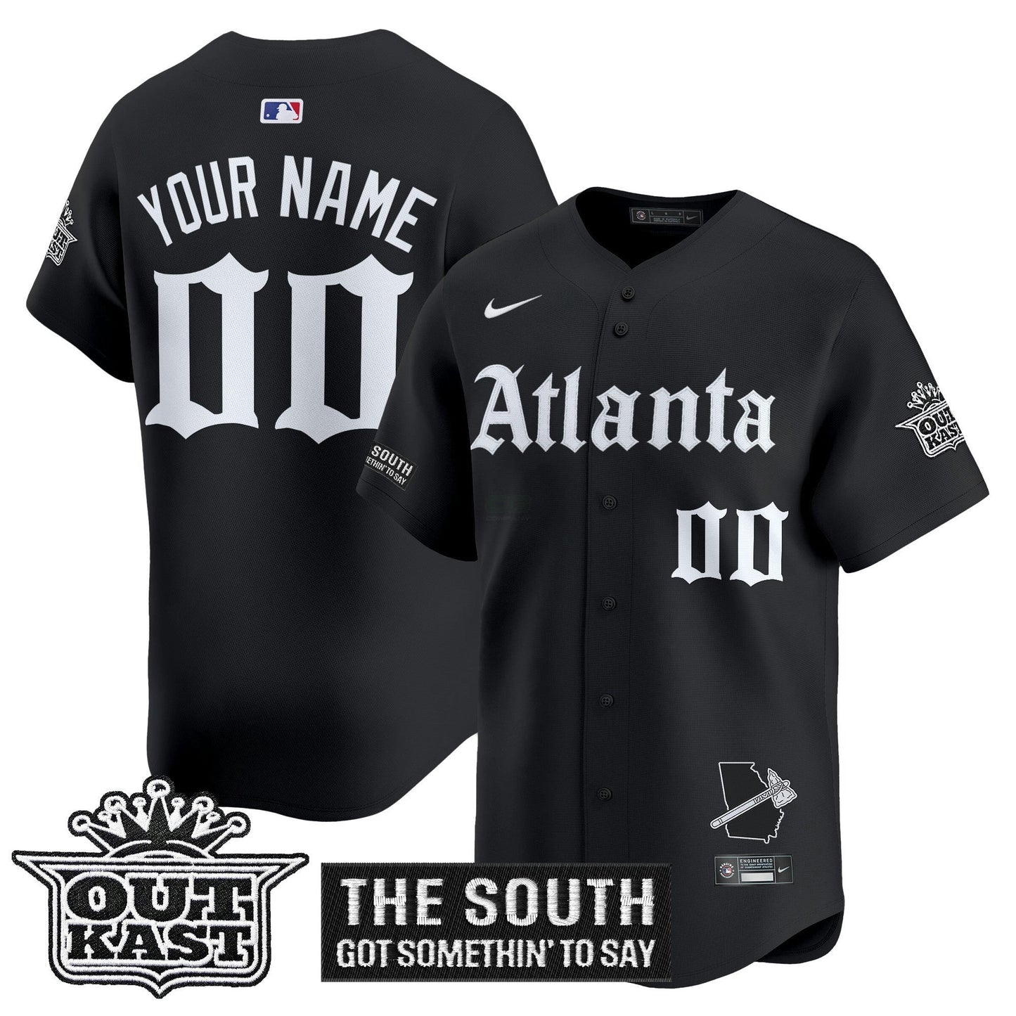 Camisa MLB Atlanta ‘Gothic South x Outkast Edition’ Vapor Premier Limited Jersey